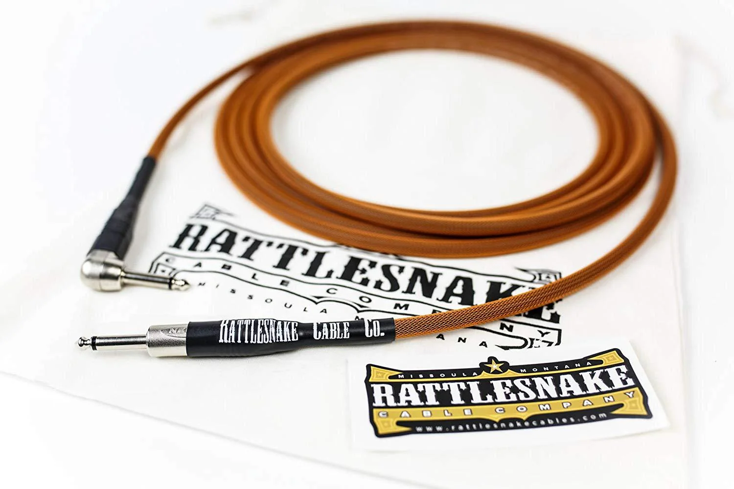 Rattlesnake Standard Instrument Cable - Straight to R/A Nickel Plugs - Image 9
