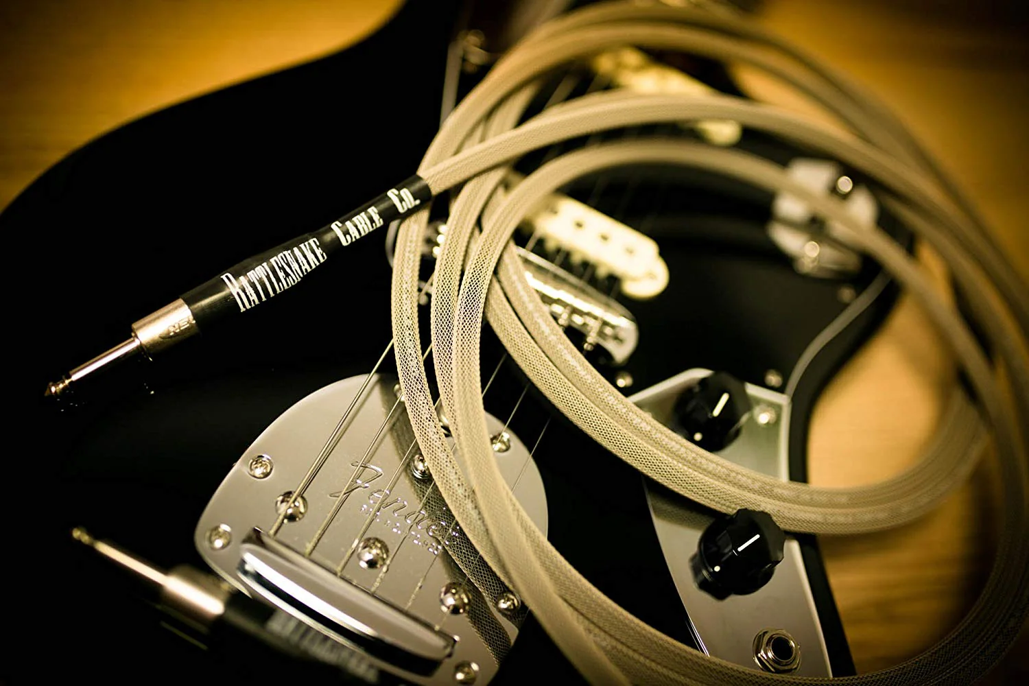 Rattlesnake Standard Instrument Cable - Straight to Straight Nickel Plugs - Image 9