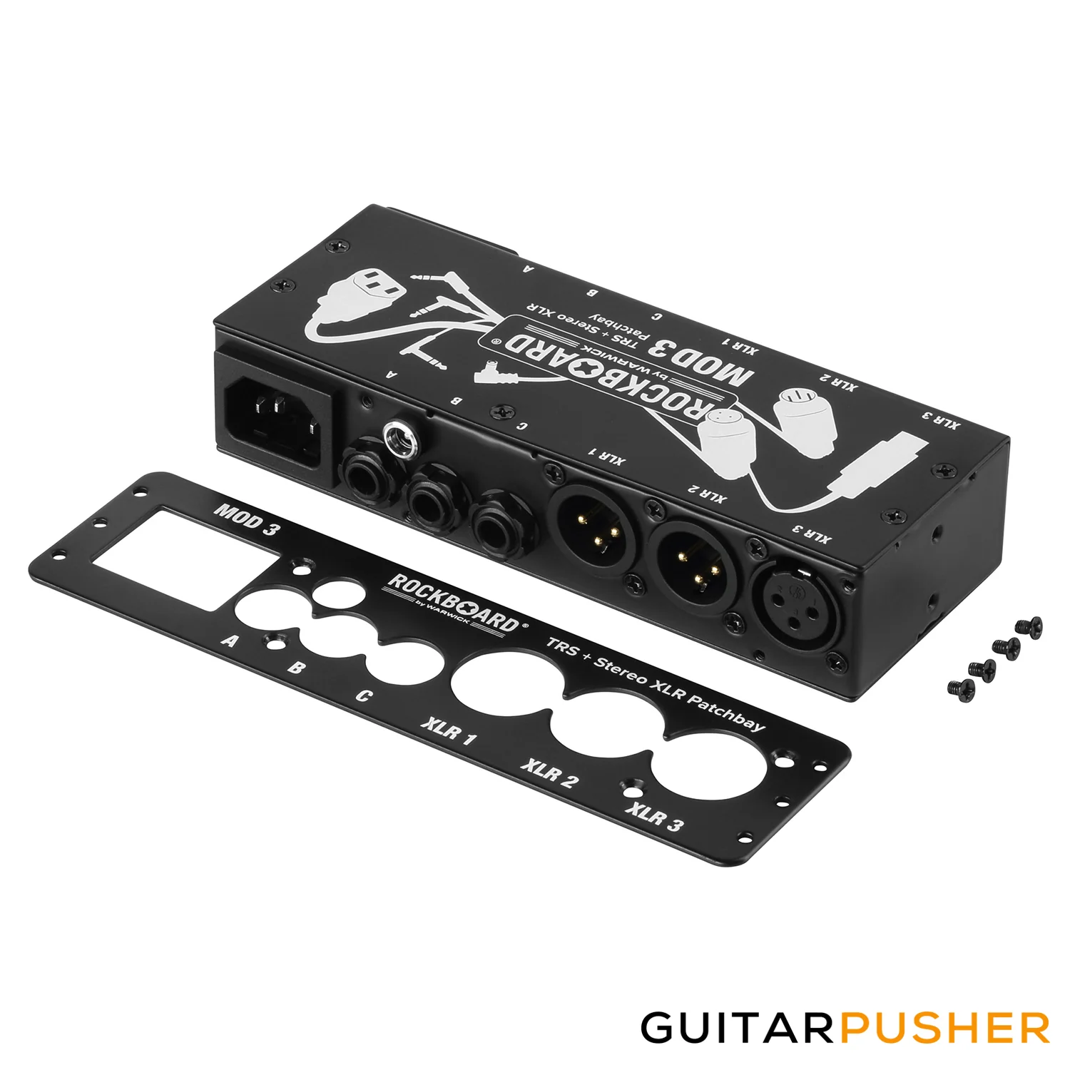 Rockboard by Warwick MOD3 v2 - TRS, DC, IEC & XLR Patchbay - Image 5