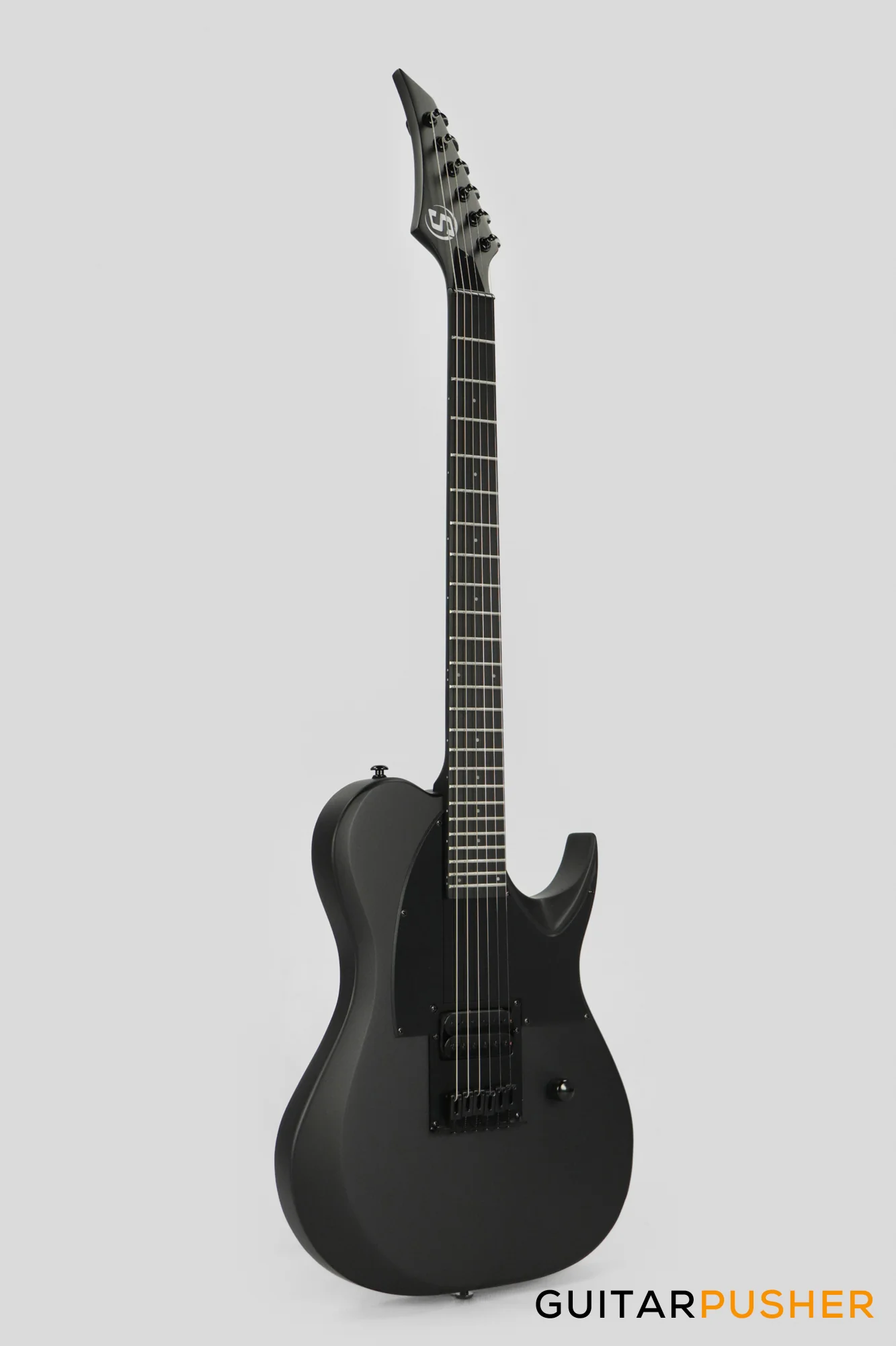 S by Solar TB4.61C-E Carbon Black Electric Guitar - Image 10