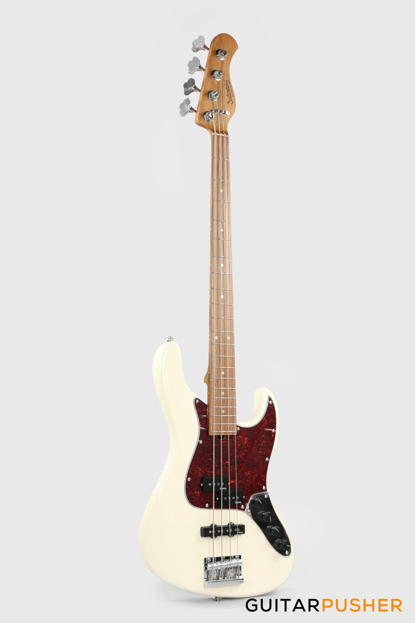 Sadowsky Metro Express 4 P/J Morado Fingerboard, Tortoise Pickguard 4-String Bass Guitar - Solid Olympic White - Image 4
