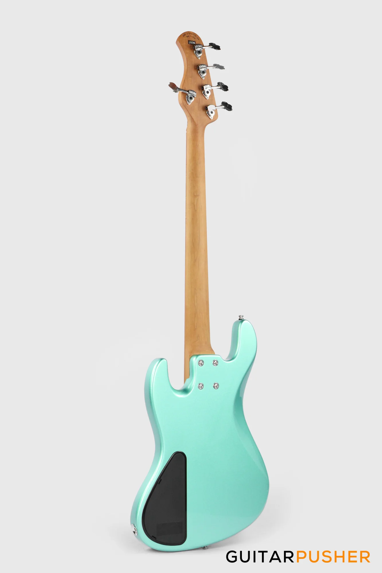 Sadowsky Metro Express 5 M/J Roasted Maple Fingerboard, Clear Pickguard 5-String Bass Guitar - Sage Green - Image 7