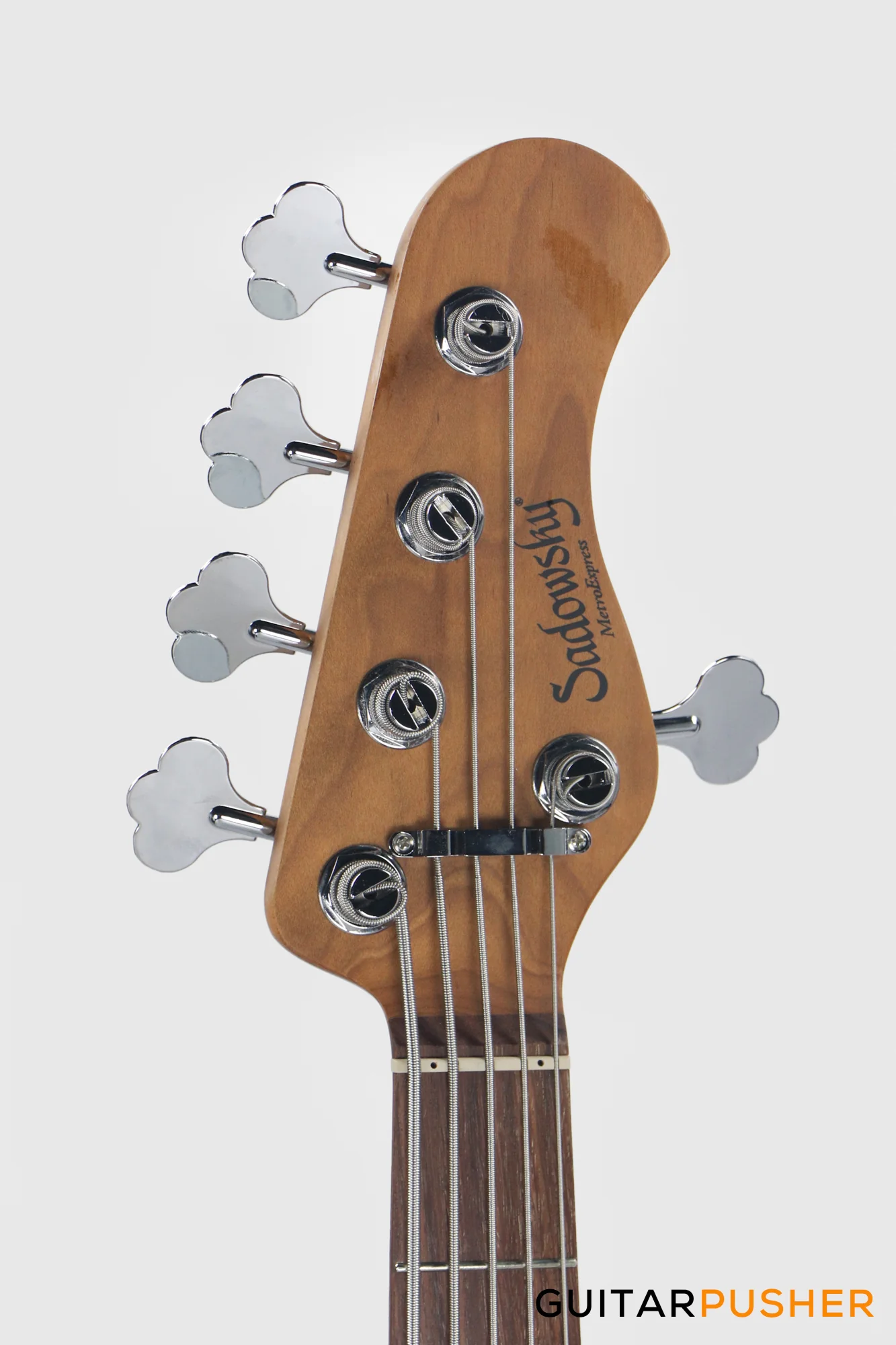 Sadowsky Metro Express 5 Morado Fingerboard, White Pickguard 5-String Bass Guitar - Blue Metallic - Image 6
