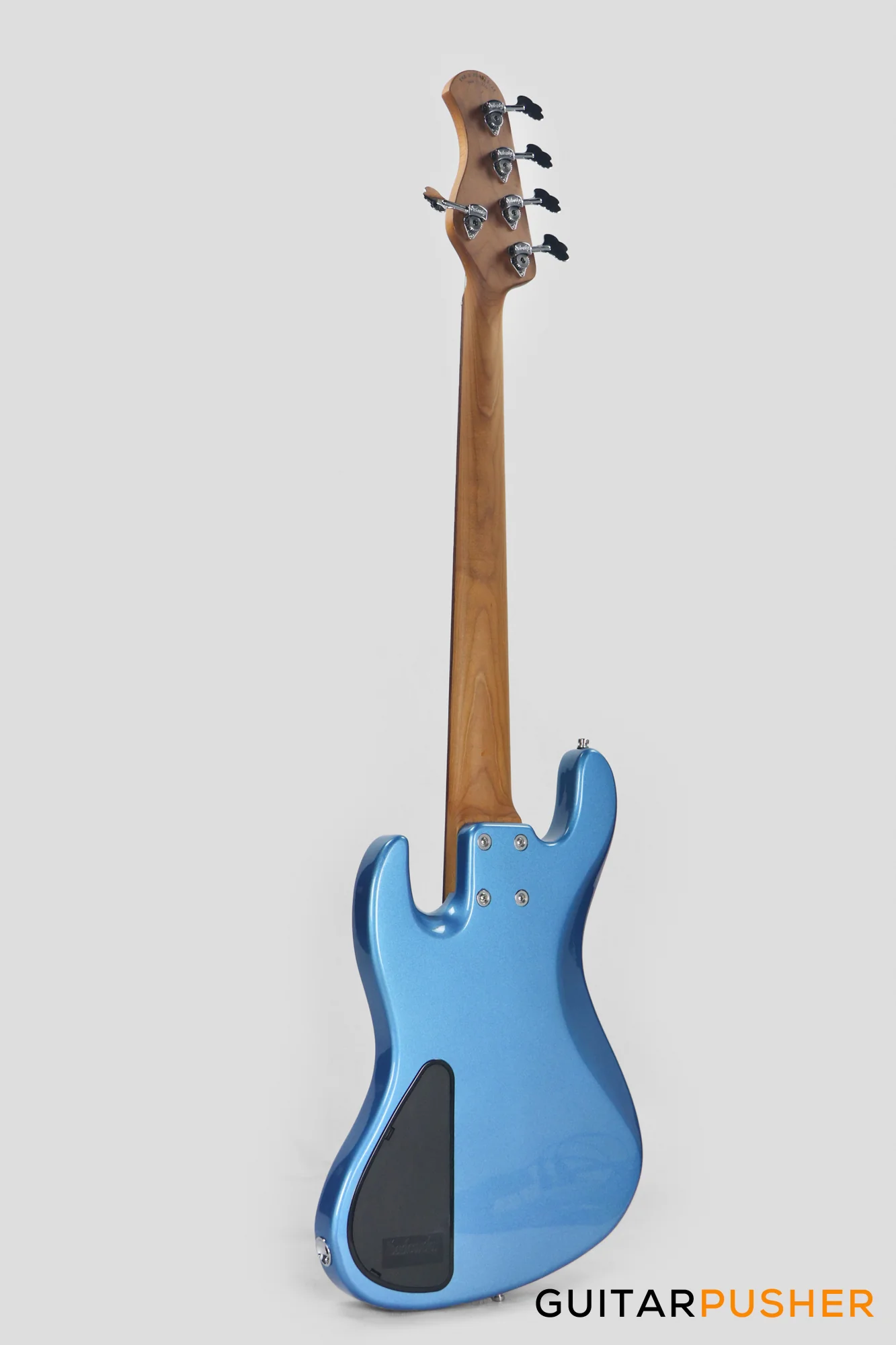 Sadowsky Metro Express 5 Morado Fingerboard, White Pickguard 5-String Bass Guitar - Blue Metallic - Image 7