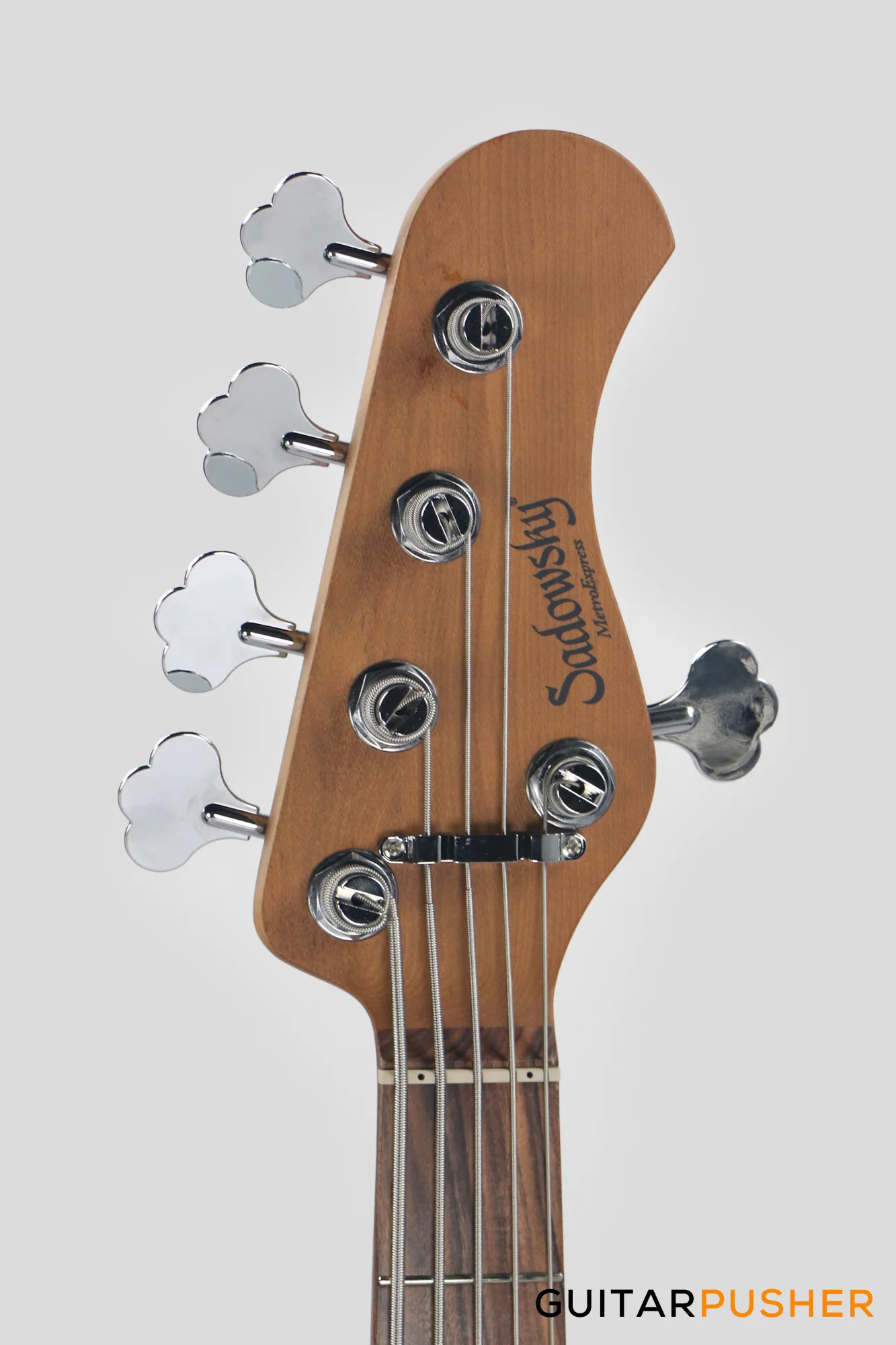 Sadowsky Metro Express 5 Morado Fingerboard, White Pickguard 5-String Bass Guitar - Red Metallic - Image 7