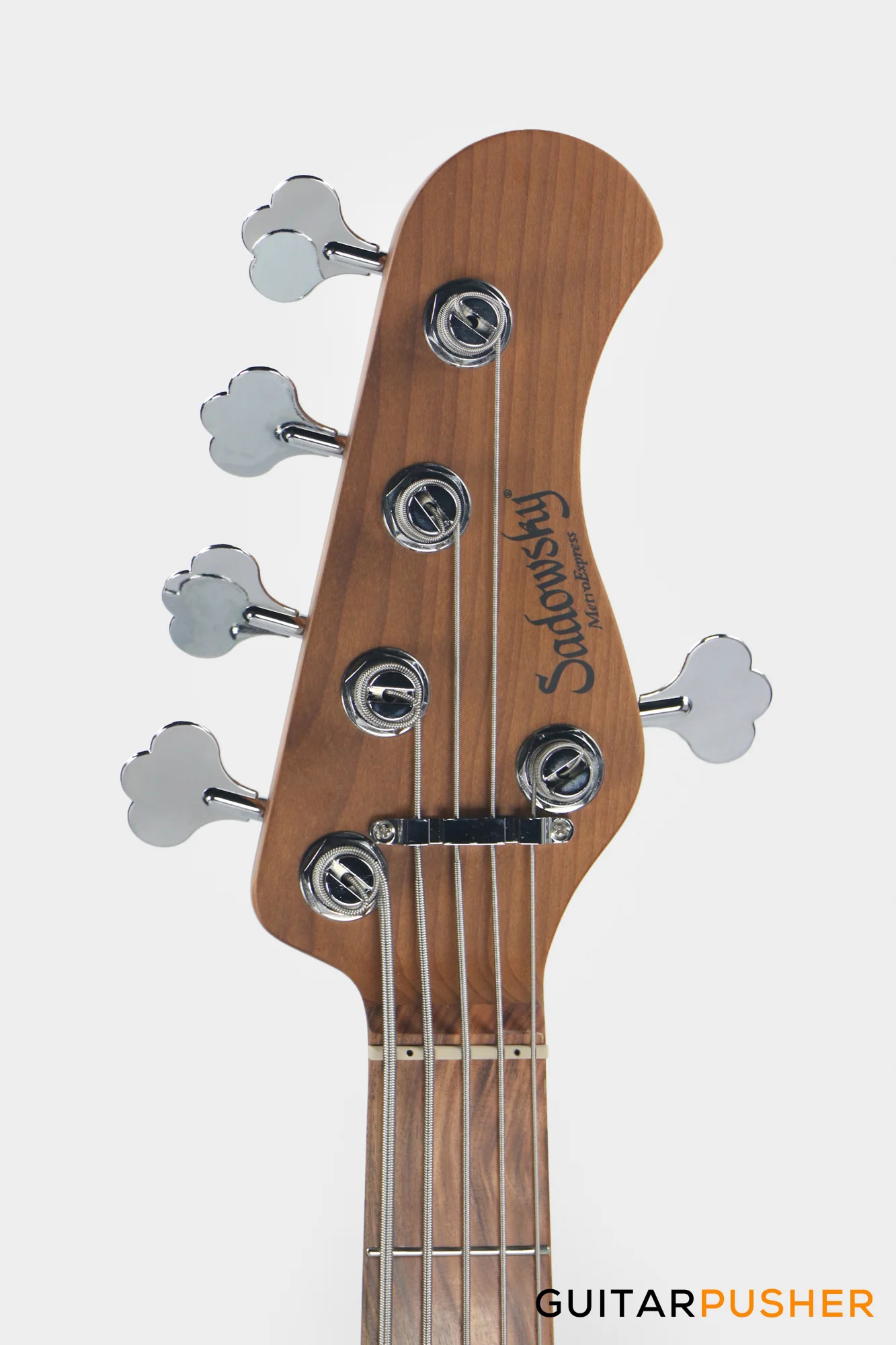 Sadowsky Metro Express 5 Morado Fingerboard, White Pickguard 5-String Bass Guitar - Sage Green Metallic - Image 6