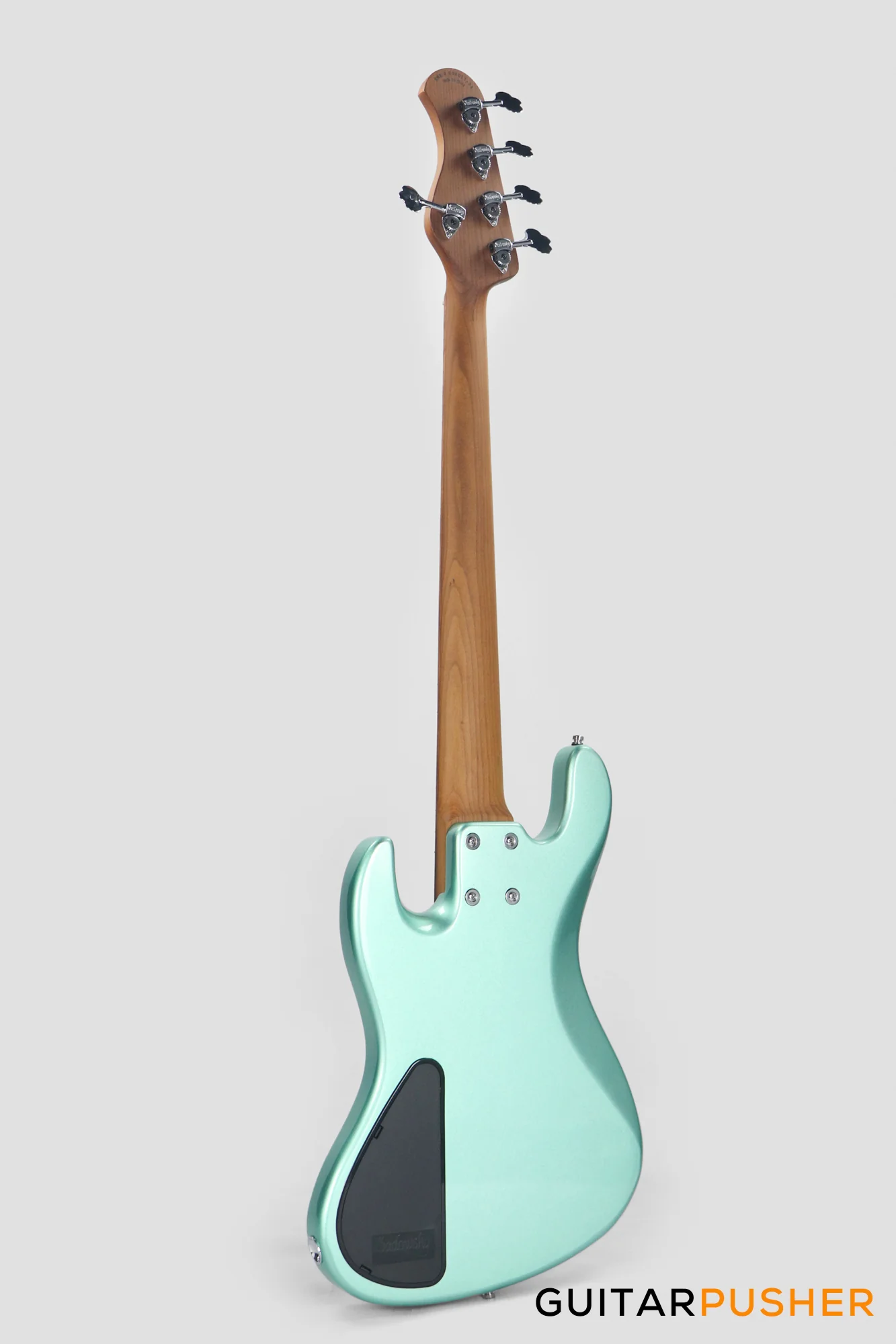 Sadowsky Metro Express 5 Morado Fingerboard, White Pickguard 5-String Bass Guitar - Sage Green Metallic - Image 7