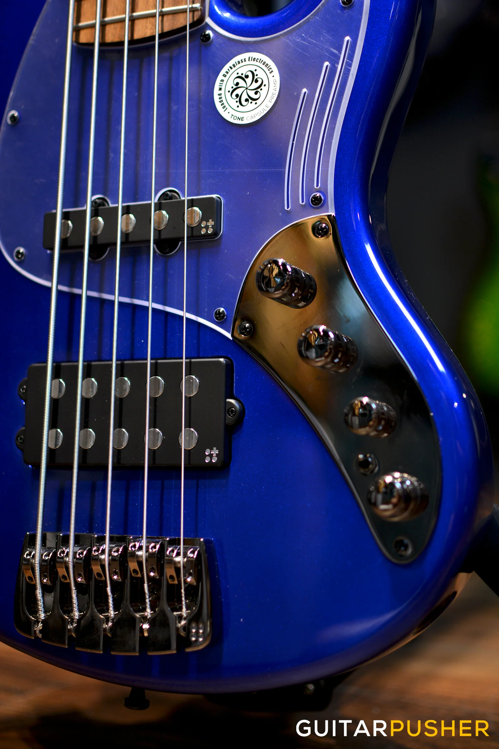 Sandberg California Grand Dark 5-String J-MM Bass - San Remo Blue - Image 2