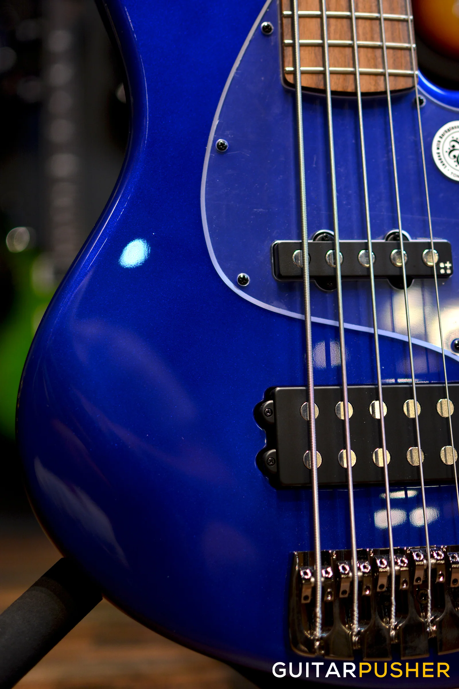 Sandberg California Grand Dark 5-String J-MM Bass - San Remo Blue - Image 3