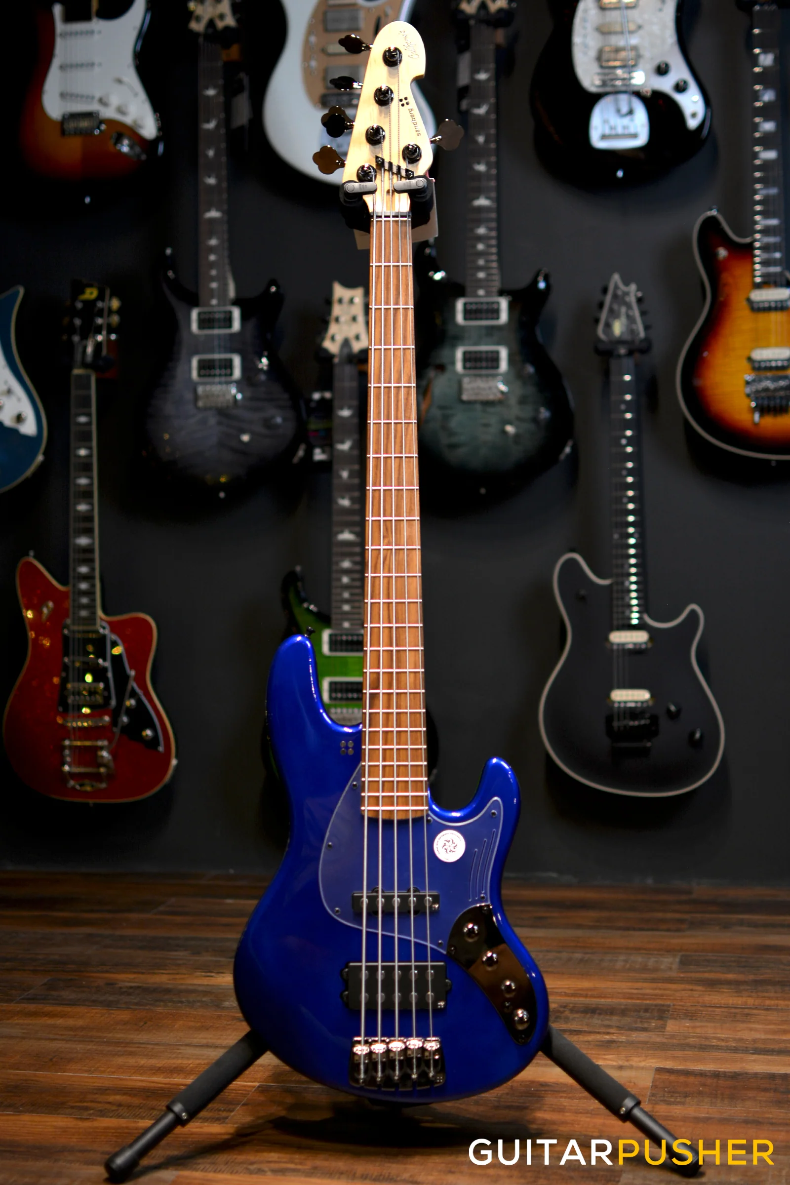 Sandberg California Grand Dark 5-String J-MM Bass - San Remo Blue - Image 7