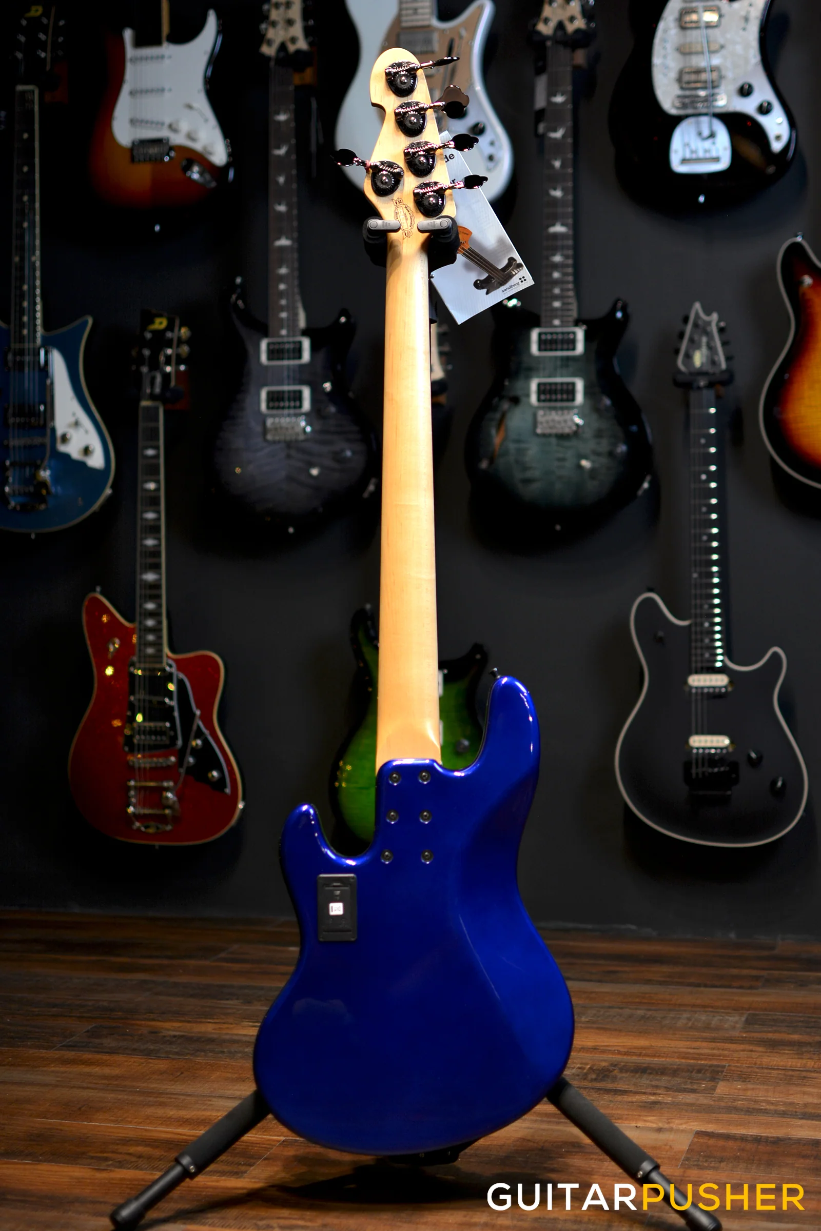 Sandberg California Grand Dark 5-String J-MM Bass - San Remo Blue - Image 8