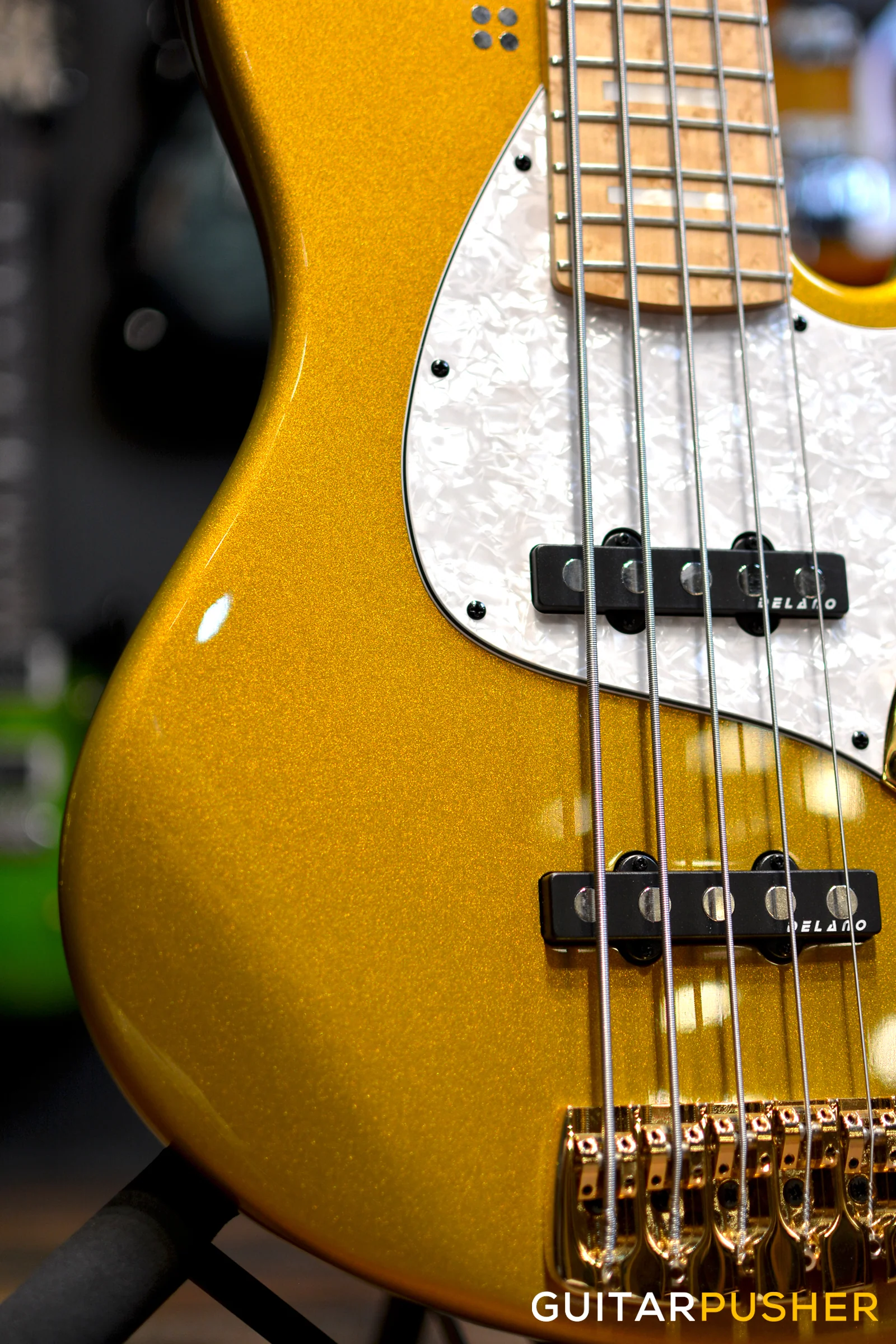 Sandberg California TT5 5-String J Bass - Gold - Image 3