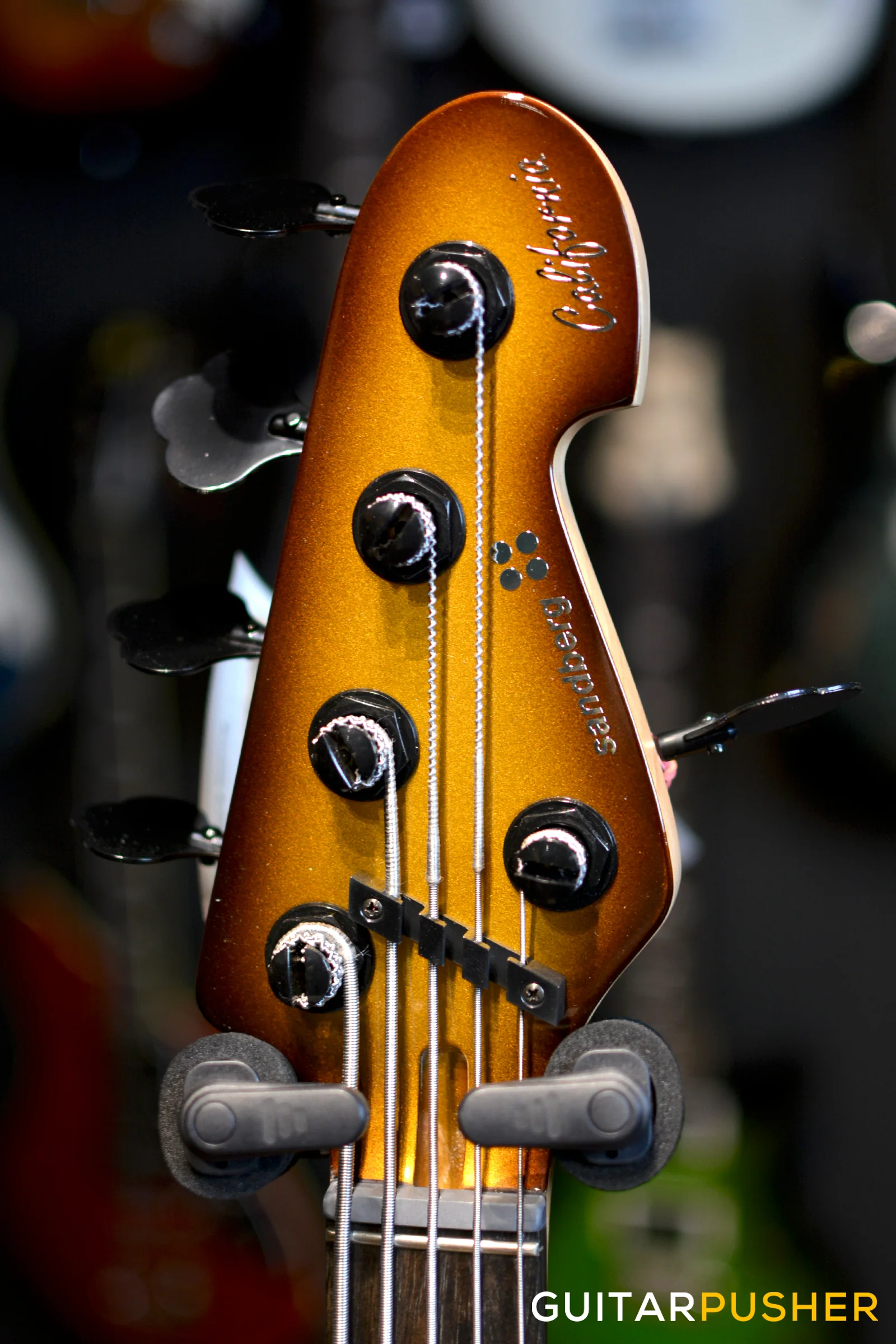 Sandberg California TT5 5-String J Bass - Goldburst - Image 9
