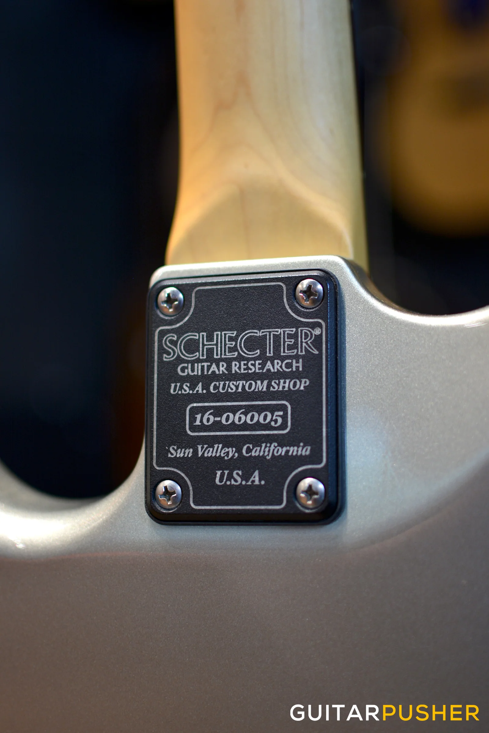 Schecter USA Nick Johnston Signature S-Style Electric Guitar (Atomic Silver) - Image 3
