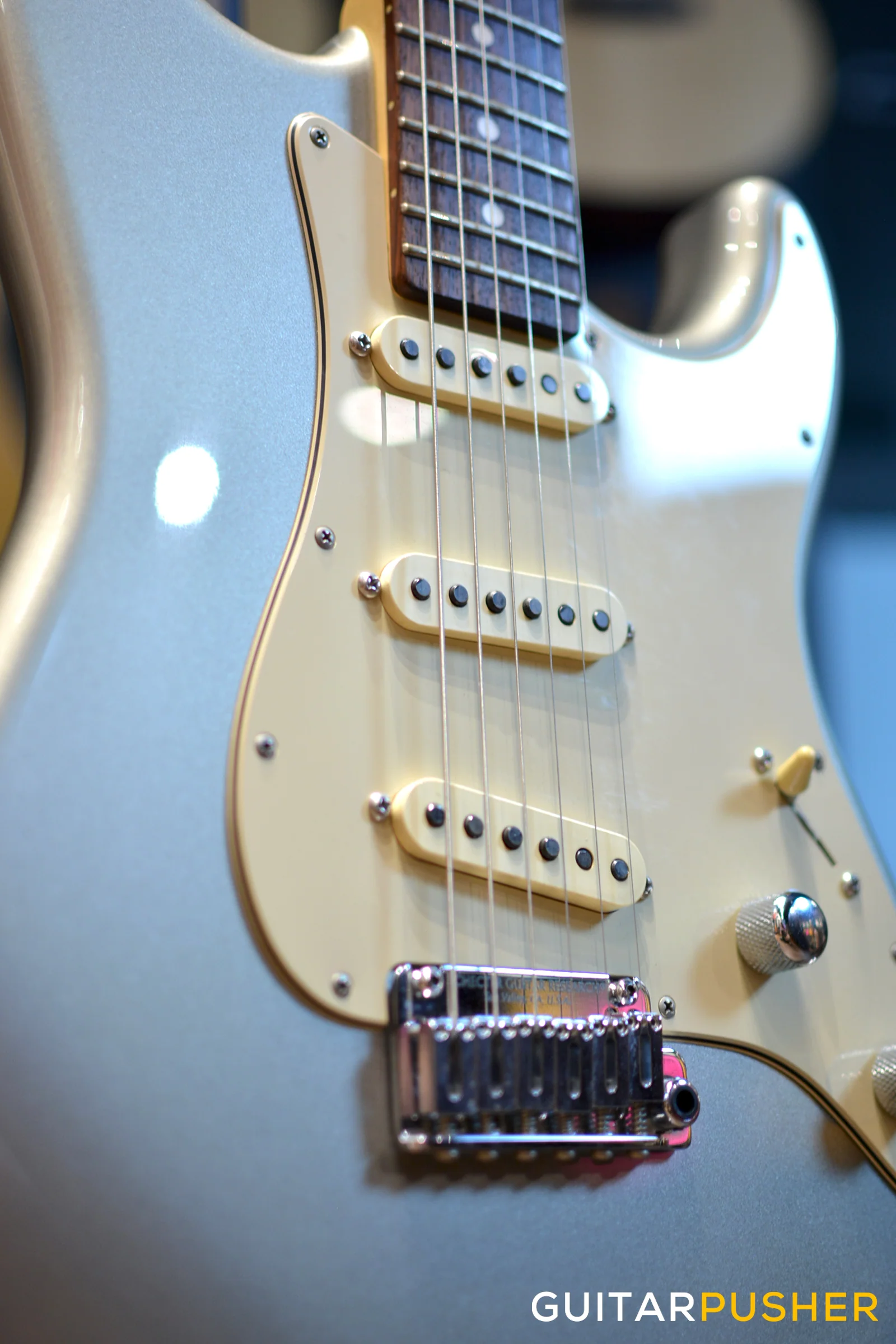 Schecter USA Nick Johnston Signature S-Style Electric Guitar (Atomic Silver) - Image 8