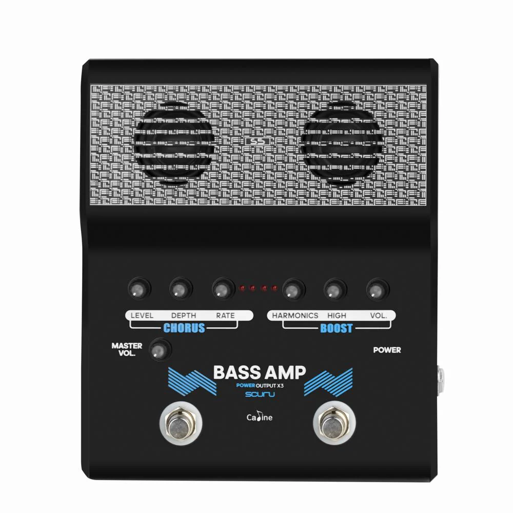Scuru S5 Rechargeable Mini Practice Amp for Bass with Effects and Power Supply - Image 4