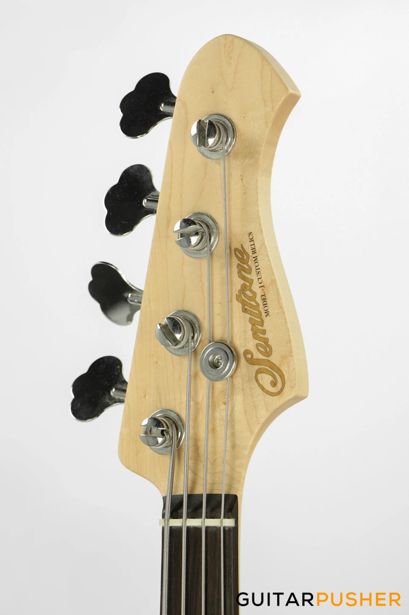 Semitone Custom JB-Style 4-String Bass Okoume Body Rosewood Fingerboard - Heavy Relic Sunburst - Image 7