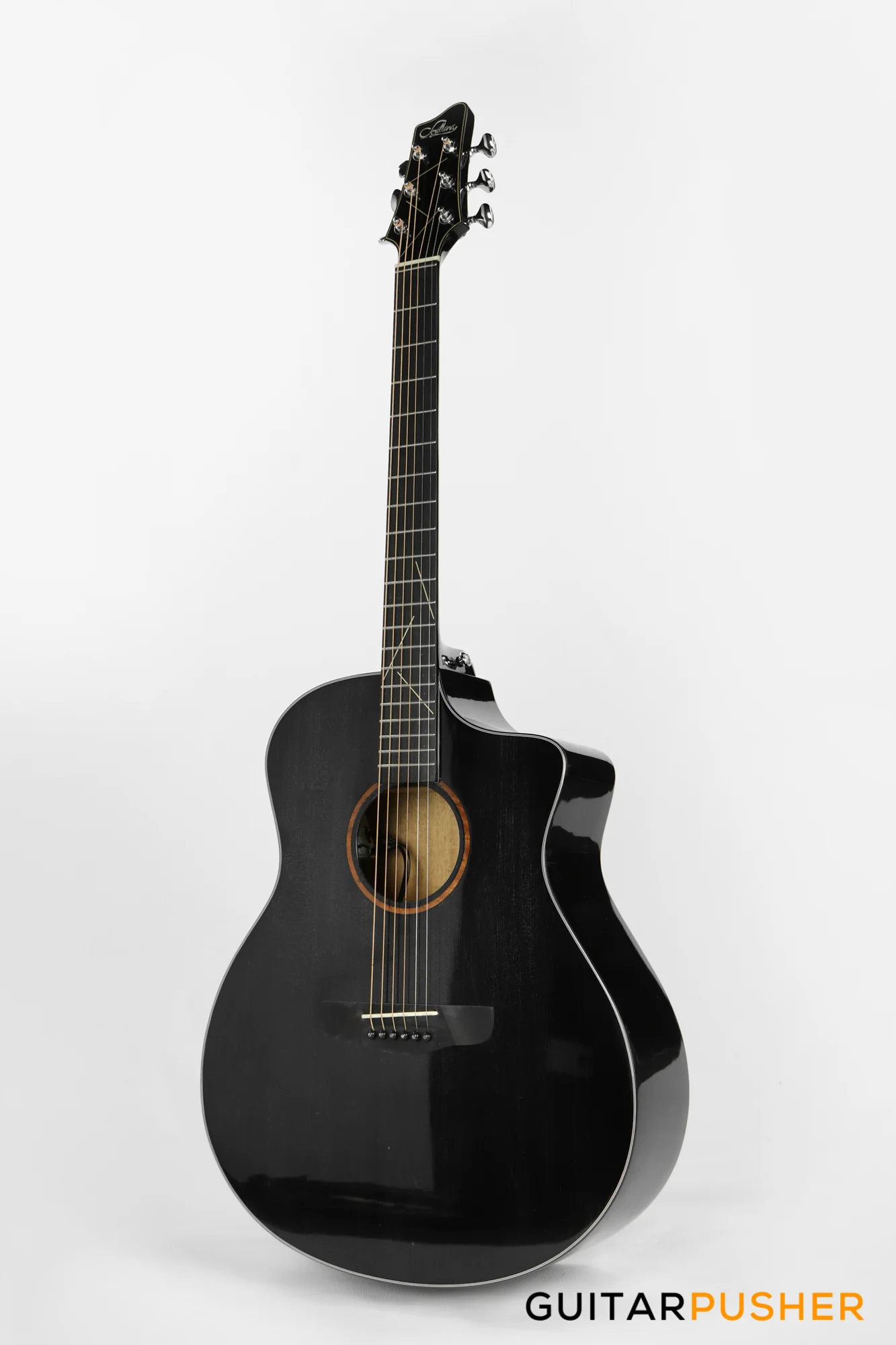 Sevillana 2101 All-Solid Acoustic-Electric Guitar - Black - Image 4
