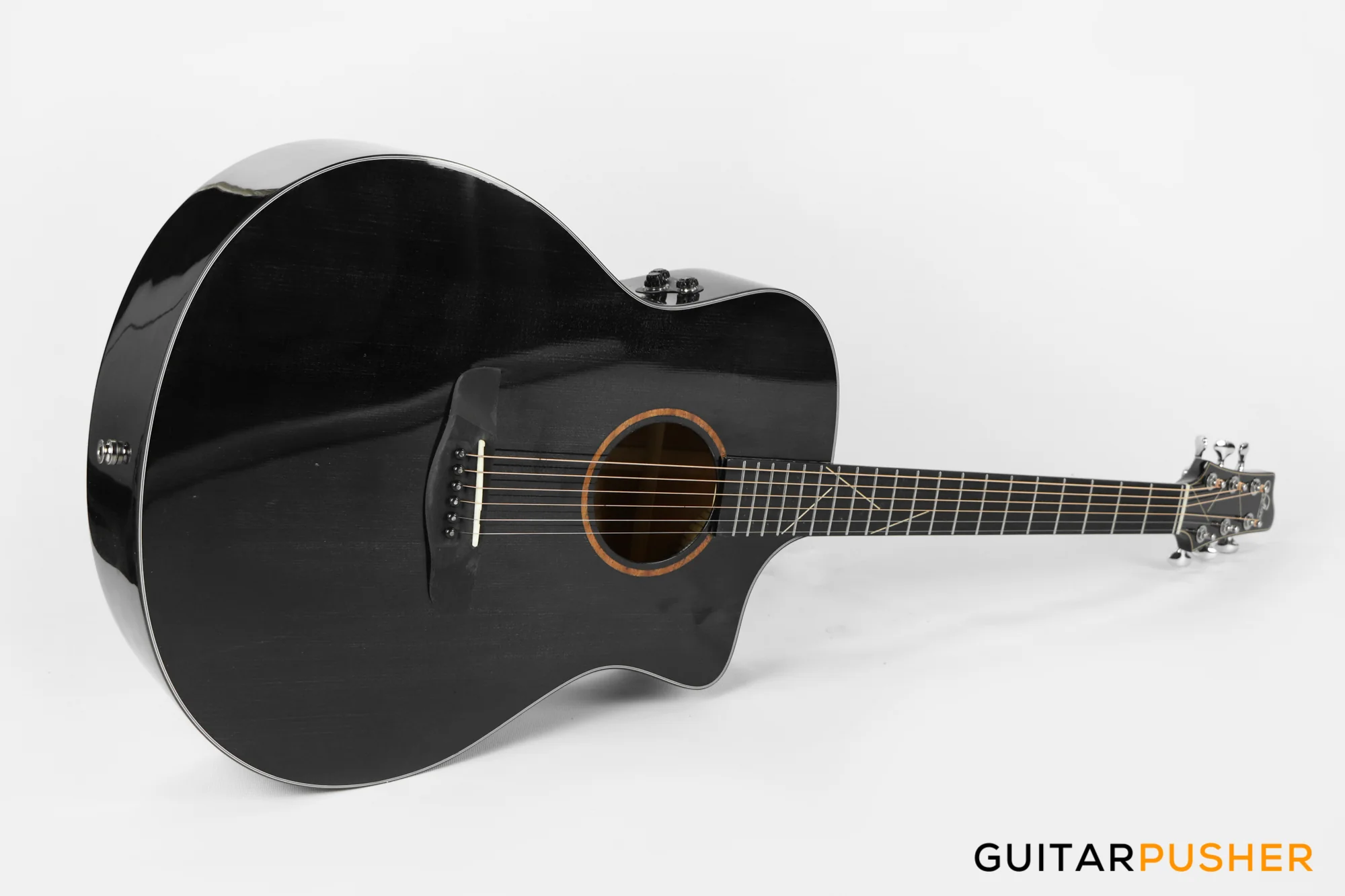 Sevillana 2101 All-Solid Acoustic-Electric Guitar - Black - Image 8