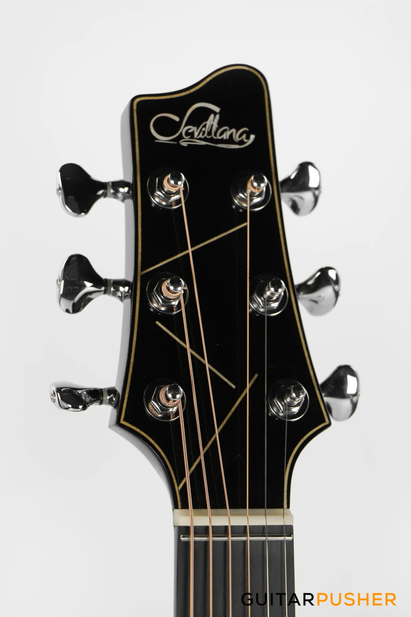 Sevillana 2101 All-Solid Acoustic-Electric Guitar - Black - Image 9