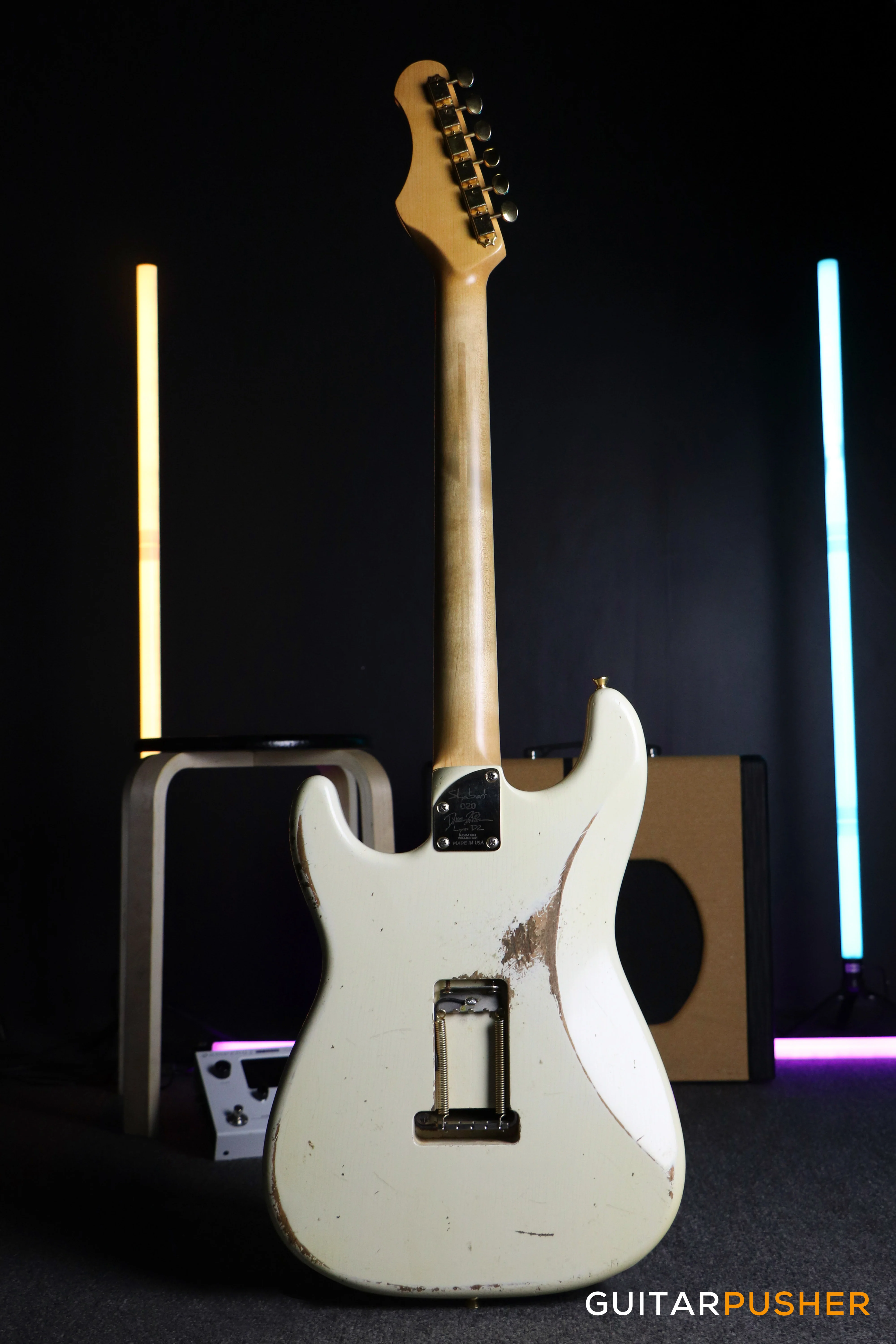 Shabat Lynx DZ Dweezil Zappa Signature Electric Guitar - White - Image 5