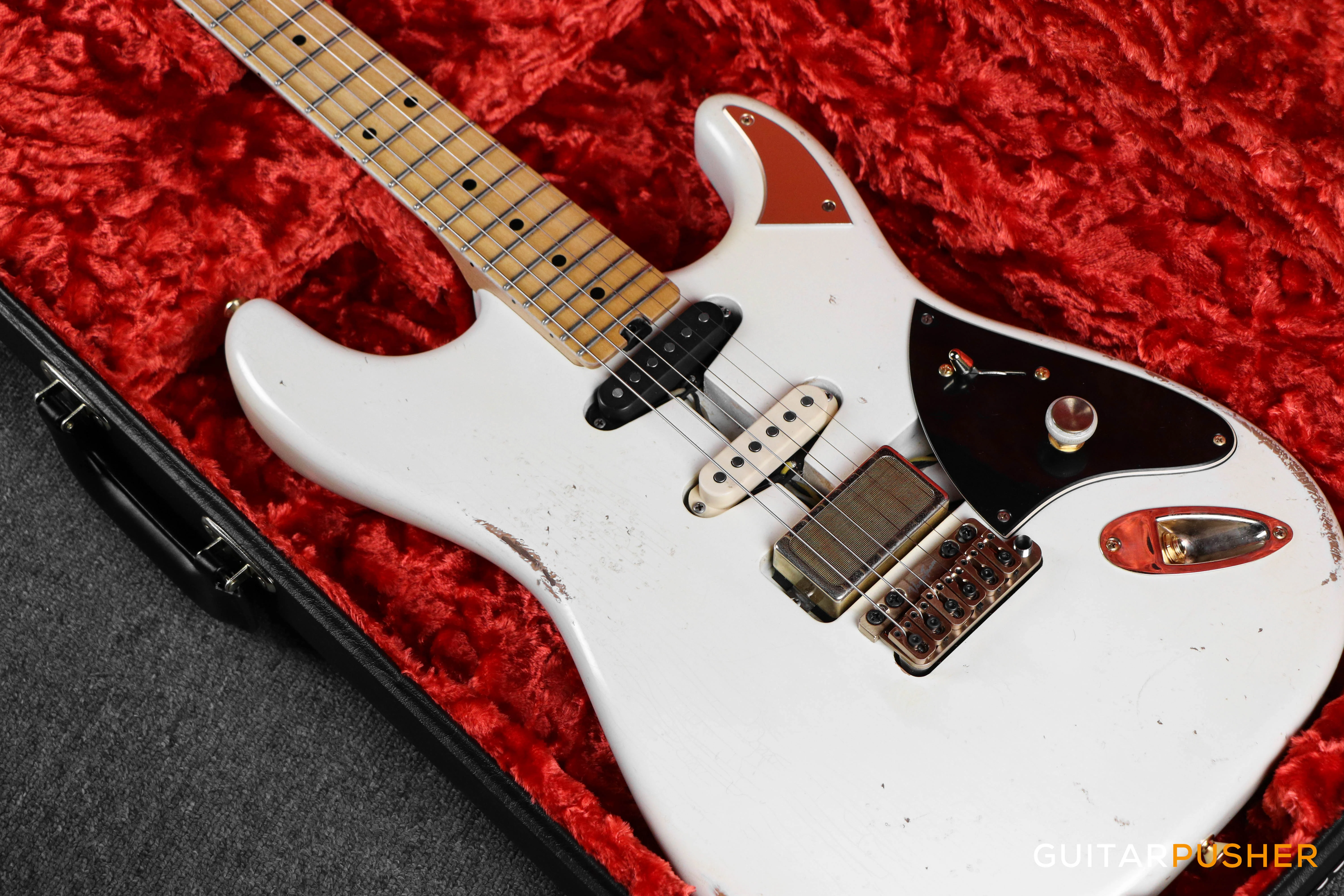 Shabat Lynx DZ Dweezil Zappa Signature Electric Guitar - White - Image 8