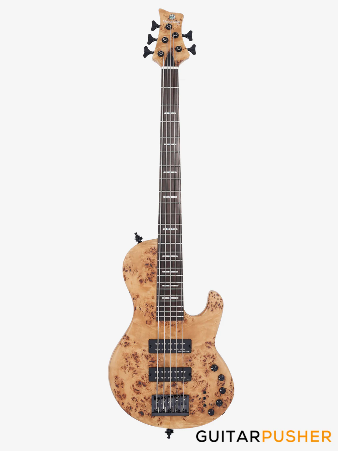 Sire F10 Swamp Ash 5-String Singlecut Bass with Hard Case - Natural Satin (2024) - Image 2