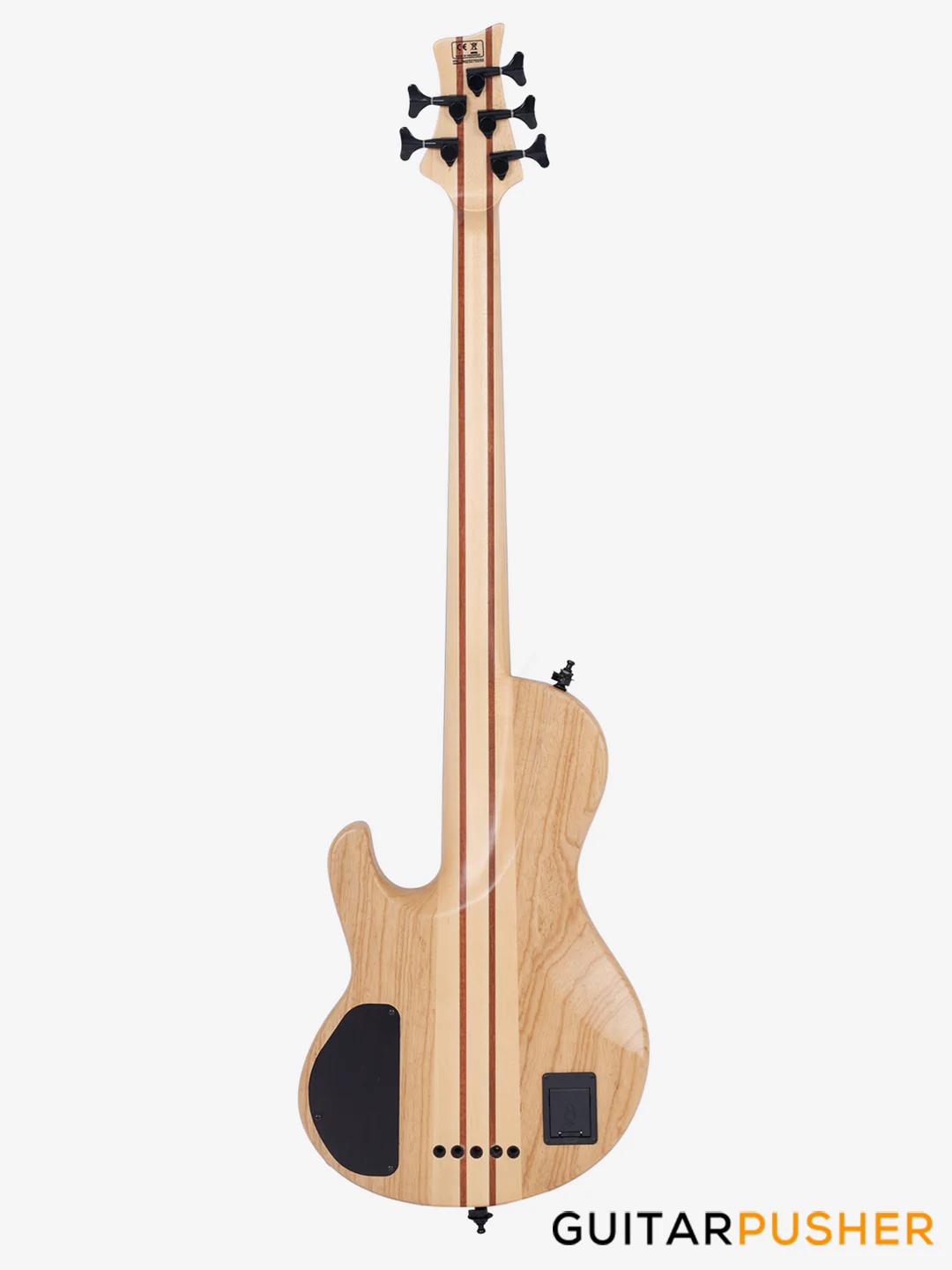 Sire F10 Swamp Ash 5-String Singlecut Bass with Hard Case - Natural Satin (2024) - Image 3