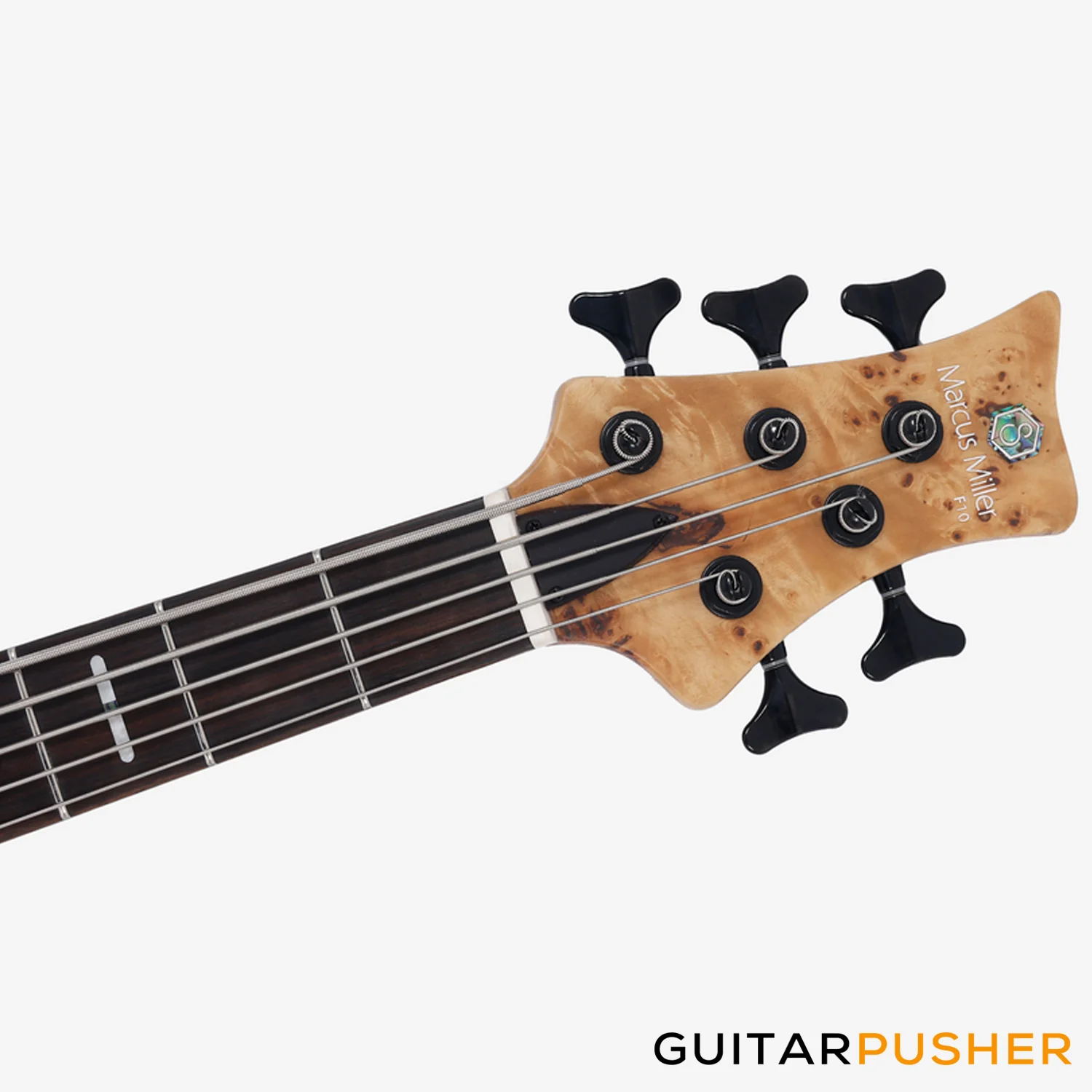 Sire F10 Swamp Ash 5-String Singlecut Bass with Hard Case - Natural Satin (2024) - Image 8