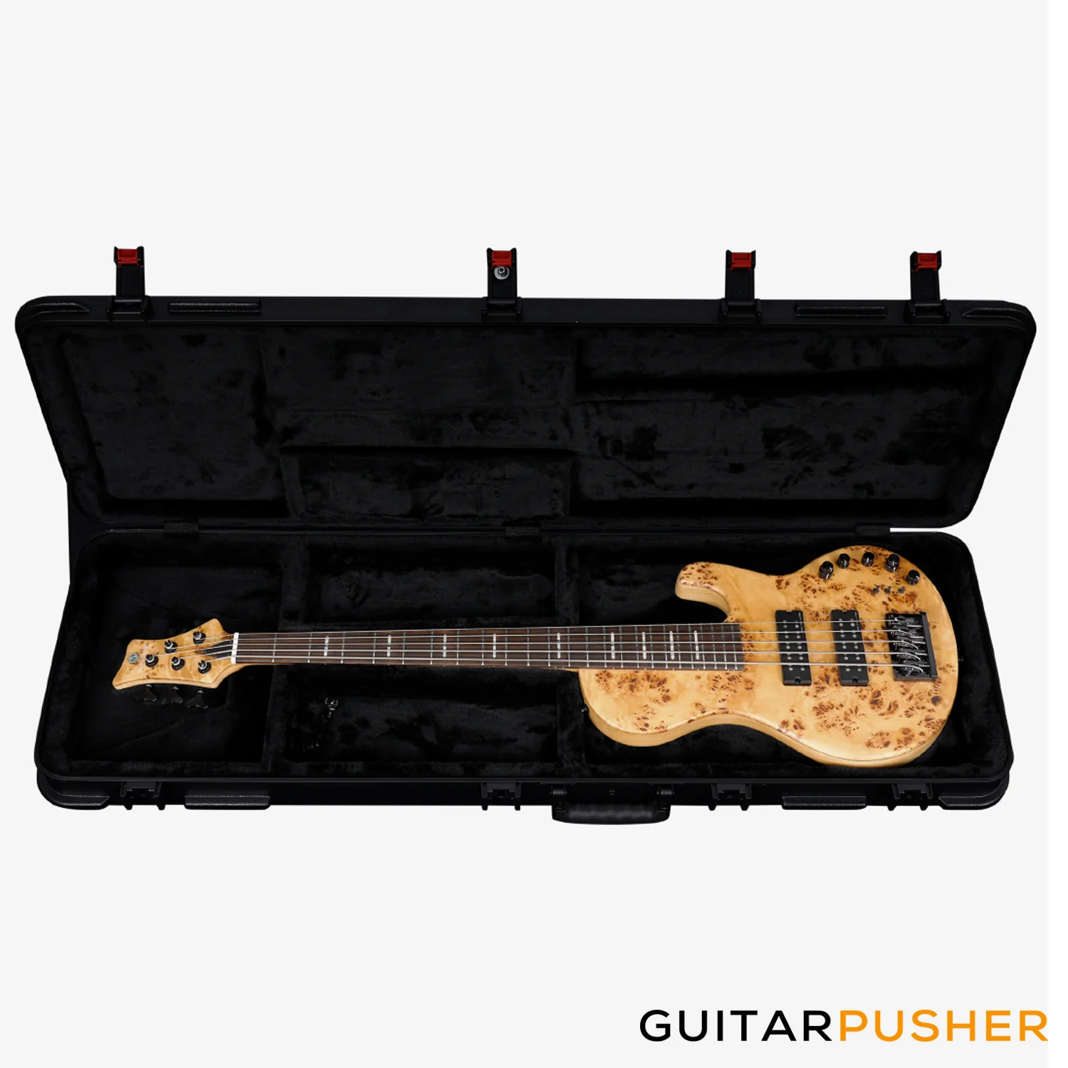 Sire F10 Swamp Ash 5-String Singlecut Bass with Hard Case - Natural Satin (2024) - Image 9