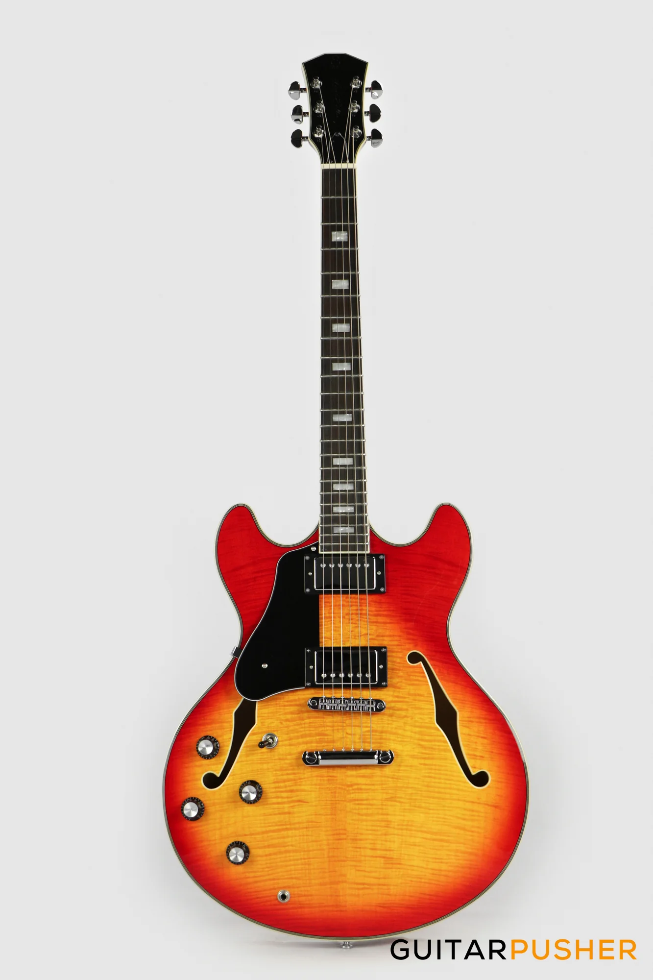 Sire H7 Maple Hollowbody (Cherry Sunburst) 2023 - LEFT HAND - Image 2
