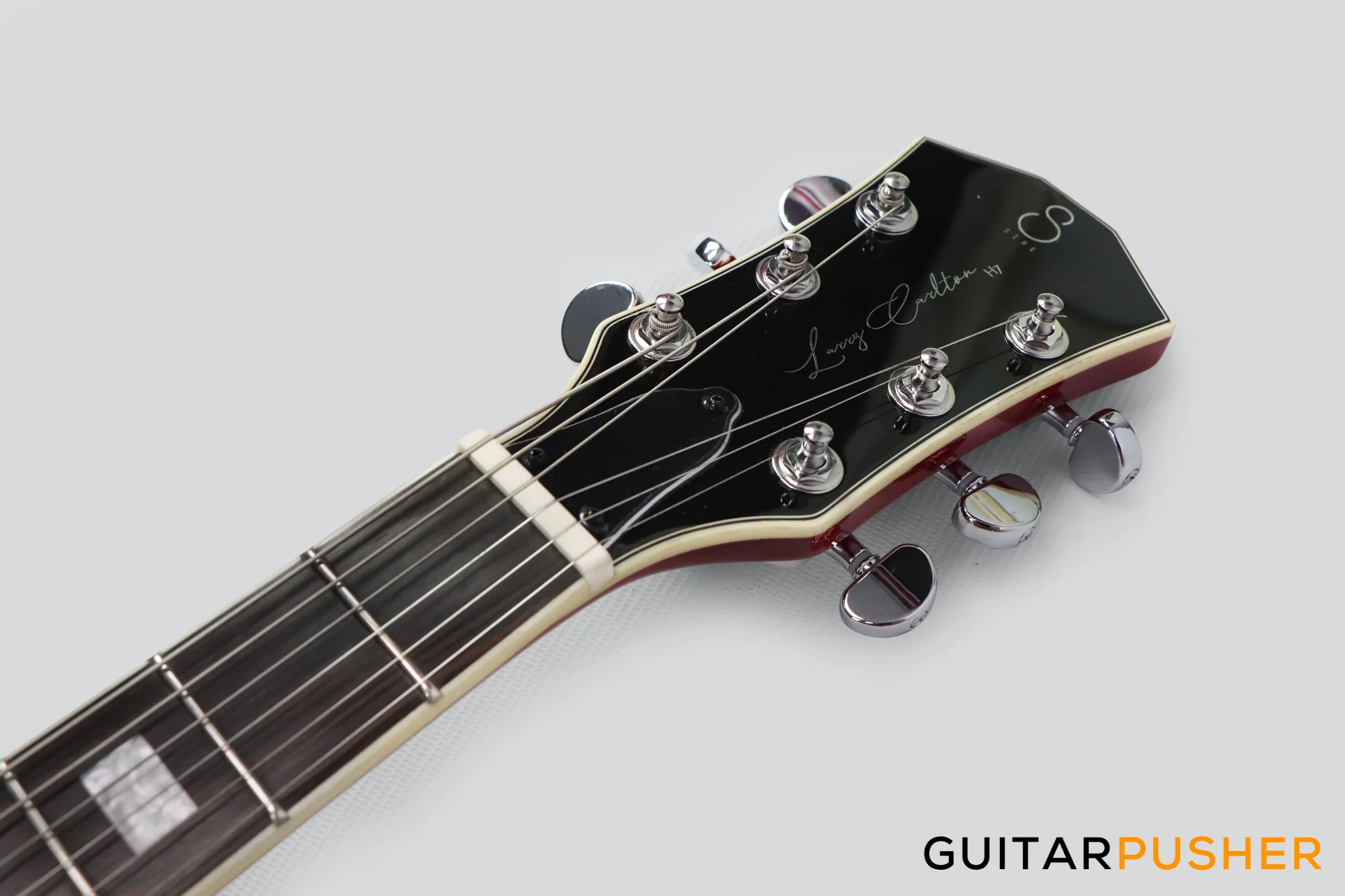 Sire H7 Maple Hollowbody Electric Guitar - See-Through Red (2023) - Image 7