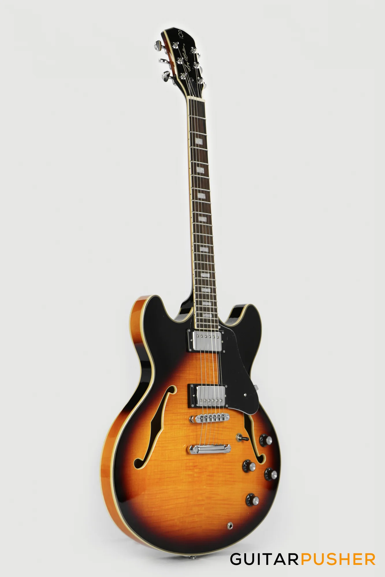 Sire H7 Maple Hollowbody Electric Guitar - Vintage Sunburst (2023) - Image 3