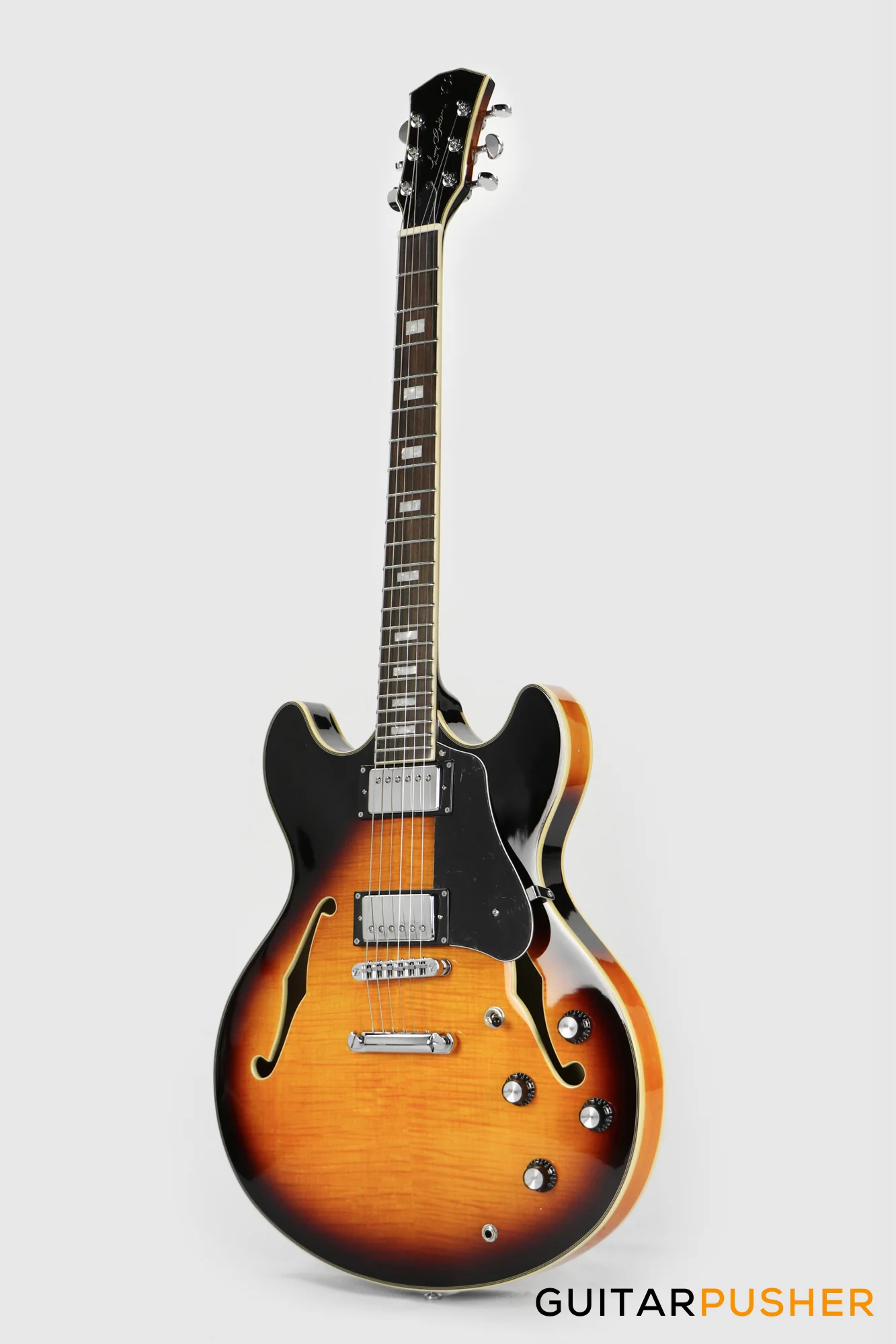 Sire H7 Maple Hollowbody Electric Guitar - Vintage Sunburst (2023) - Image 7