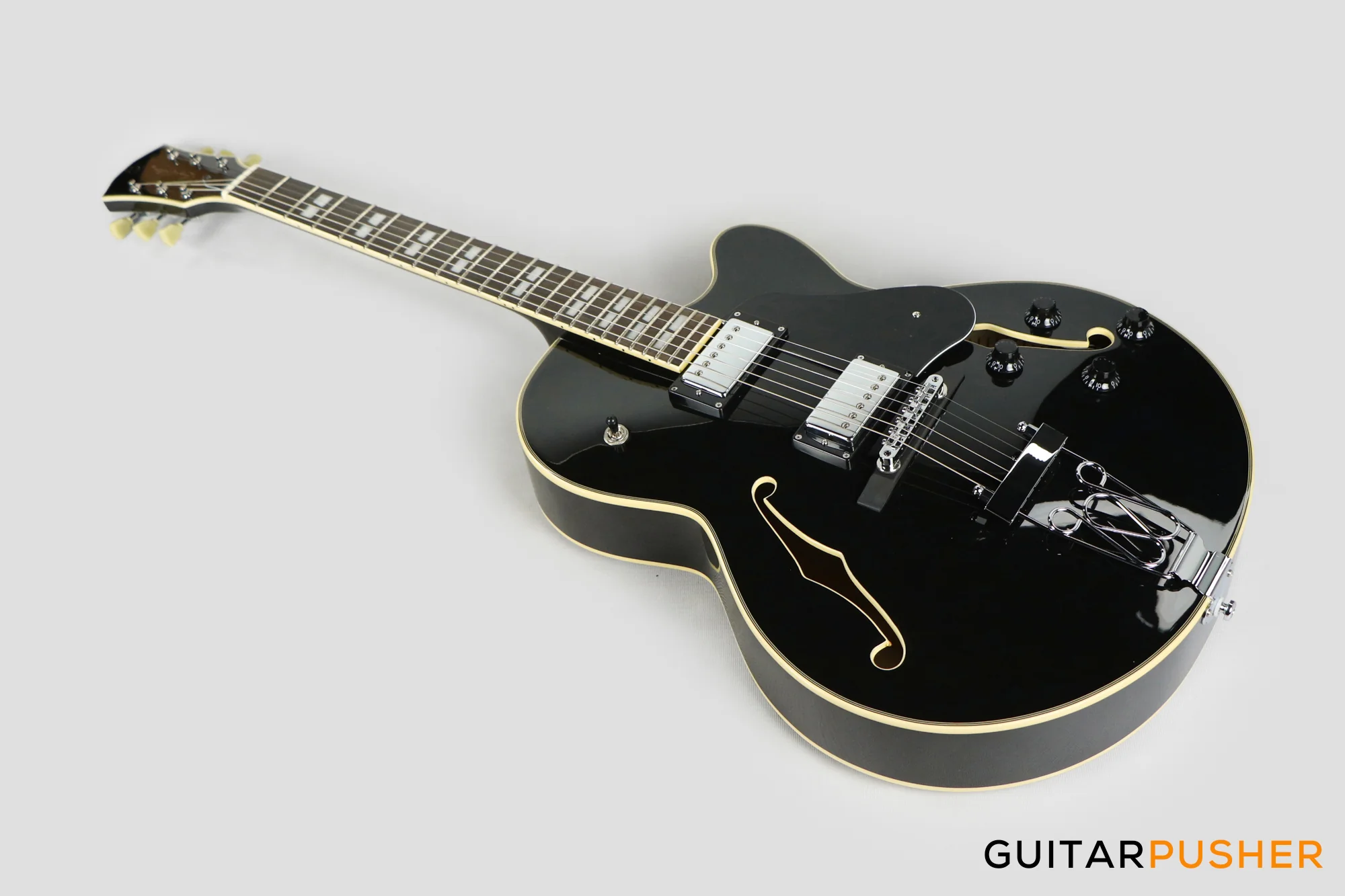Sire H7F Maple Hollowbody Electric Guitar - Black (2024) - Image 10