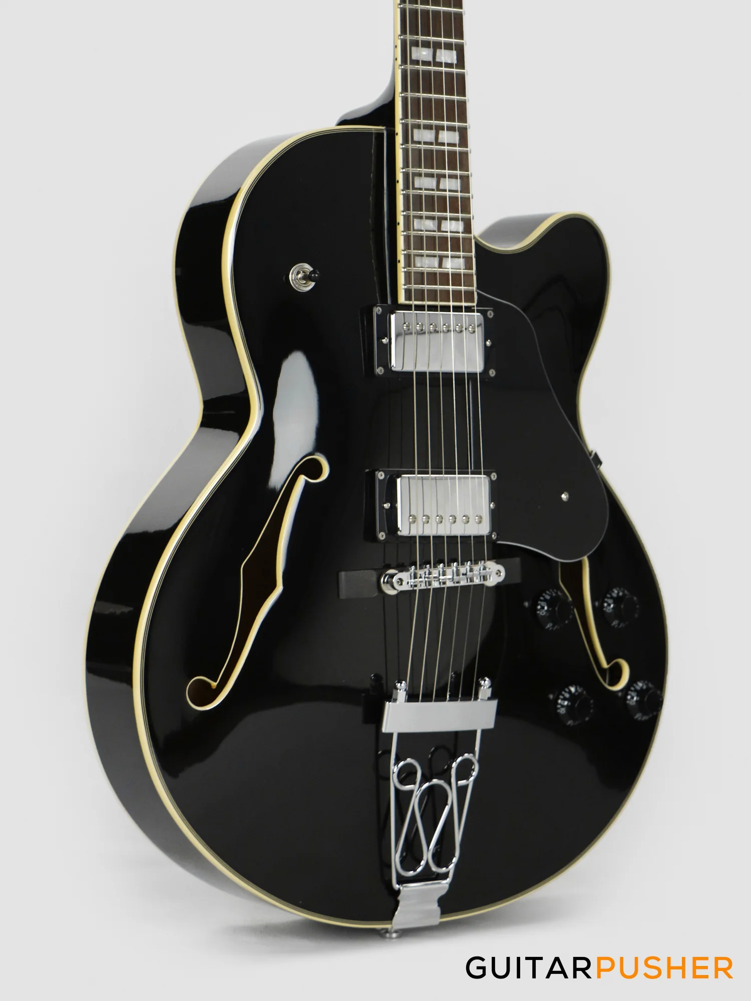 Sire H7F Maple Hollowbody Electric Guitar - Black (2024) - Image 5