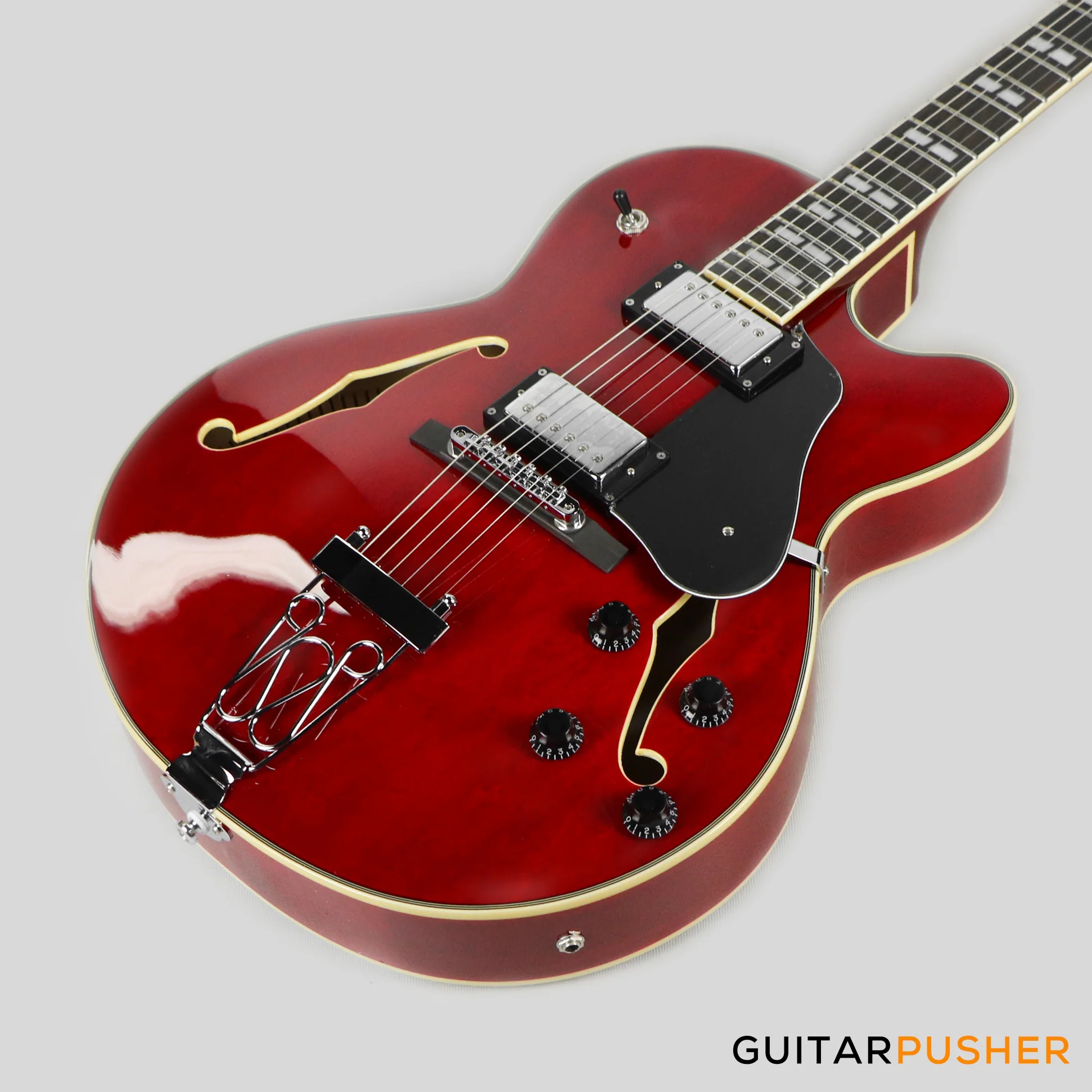 Sire H7F Maple Hollowbody Electric Guitar - See Through Red (2024) - Image 10