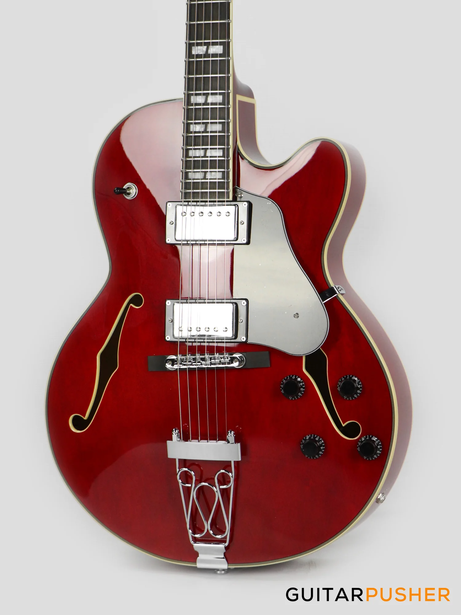 Sire H7F Maple Hollowbody Electric Guitar - See Through Red (2024) - Image 8