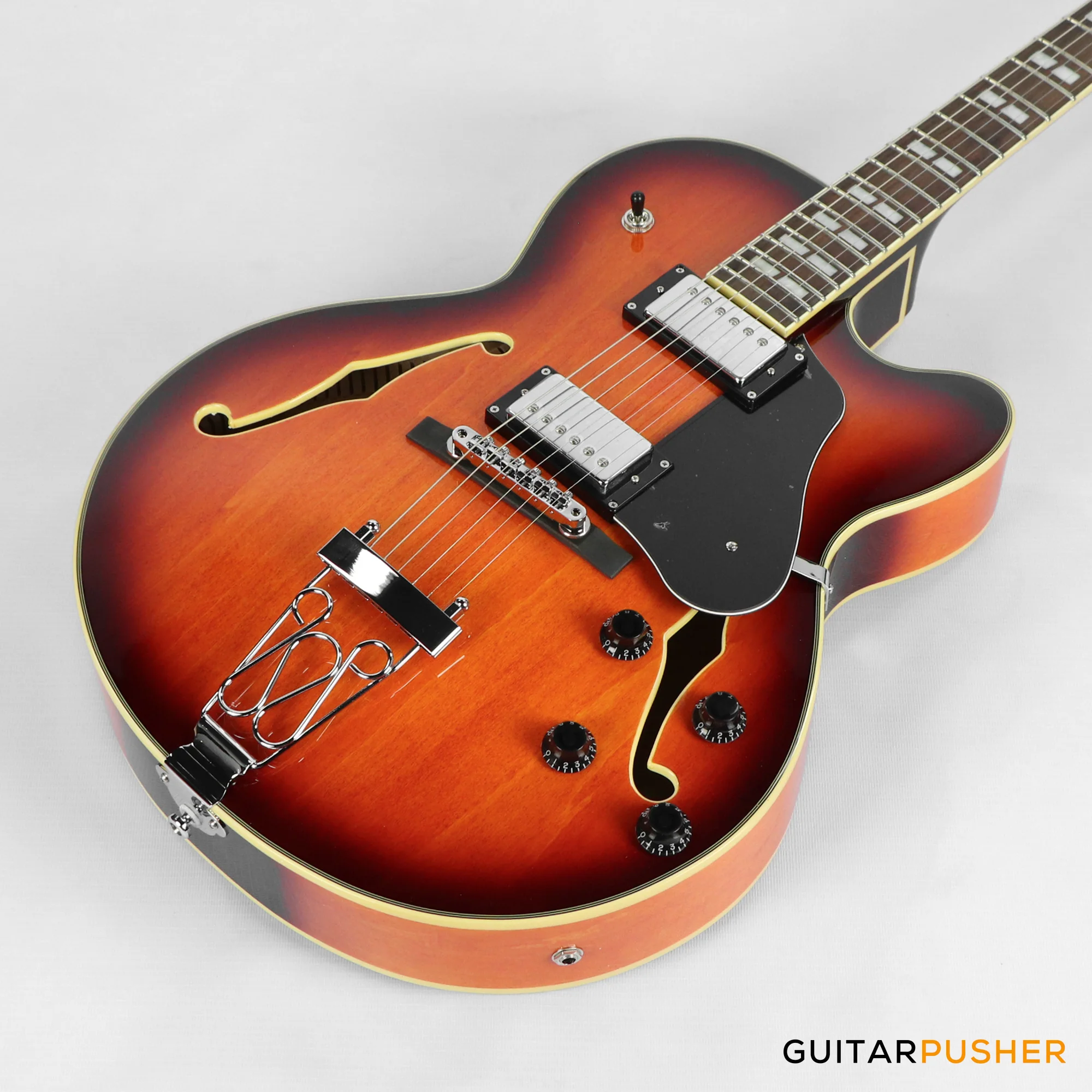 Sire H7F Maple Hollowbody Electric Guitar - Tobacco Burst (2024) - Image 10