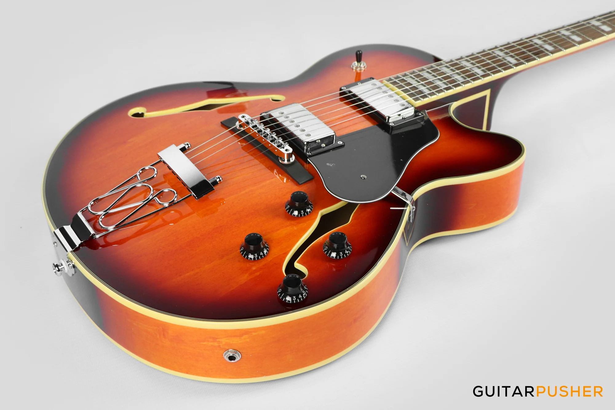 Sire H7F Maple Hollowbody Electric Guitar - Tobacco Burst (2024) - Image 11
