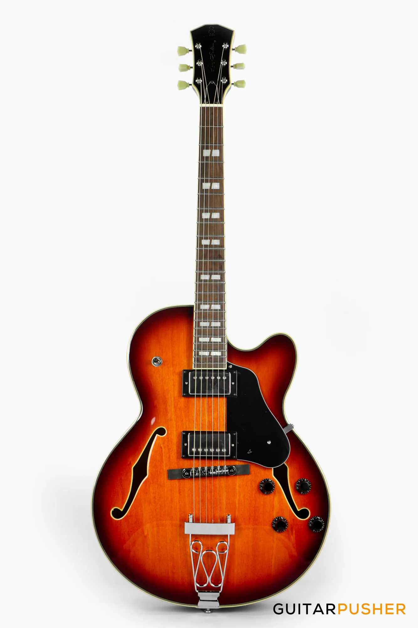 Sire H7F Maple Hollowbody Electric Guitar - Tobacco Burst (2024) - Image 2