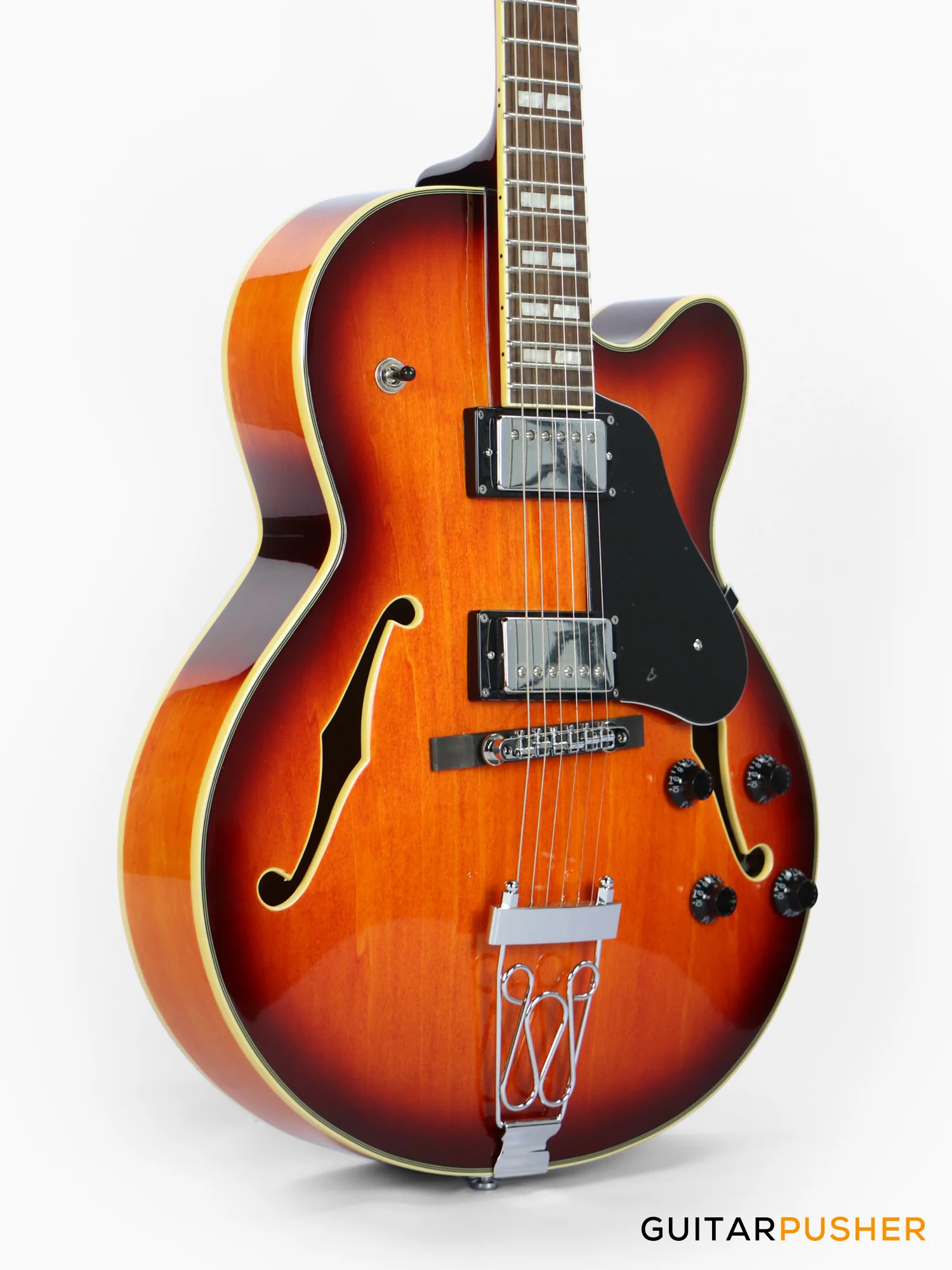 Sire H7F Maple Hollowbody Electric Guitar - Tobacco Burst (2024) - Image 4
