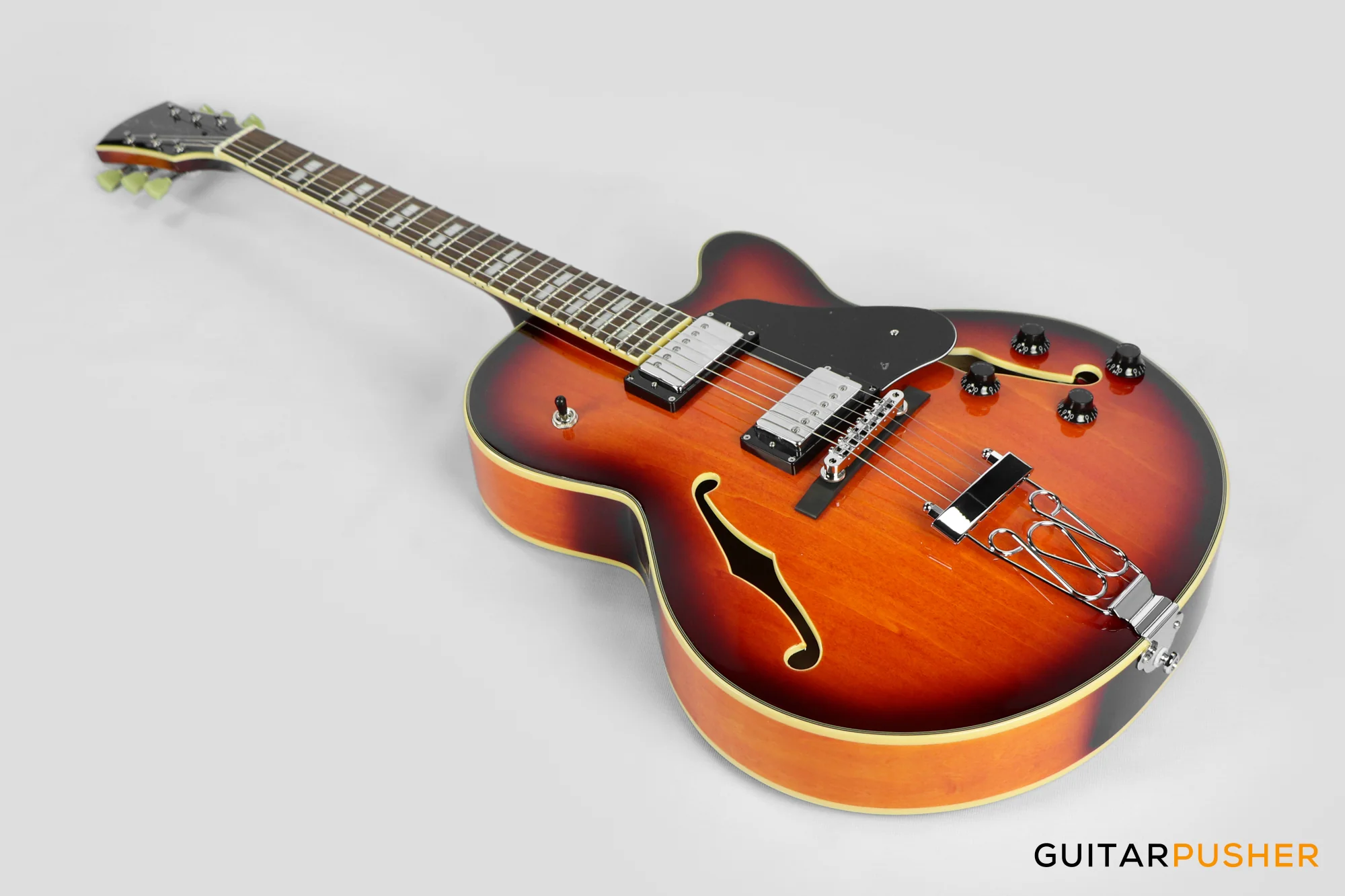 Sire H7F Maple Hollowbody Electric Guitar - Tobacco Burst (2024) - Image 9