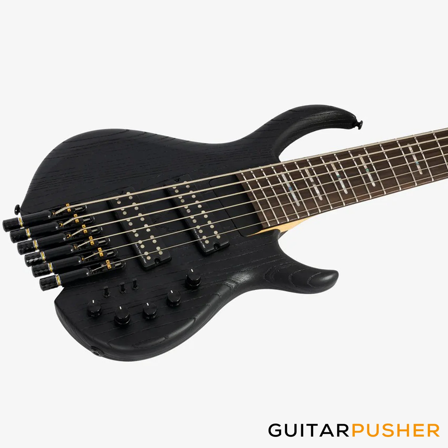 Sire M6 Swamp Ash Sandblasted 6-String Headless Bass Black (2025) - Image 6