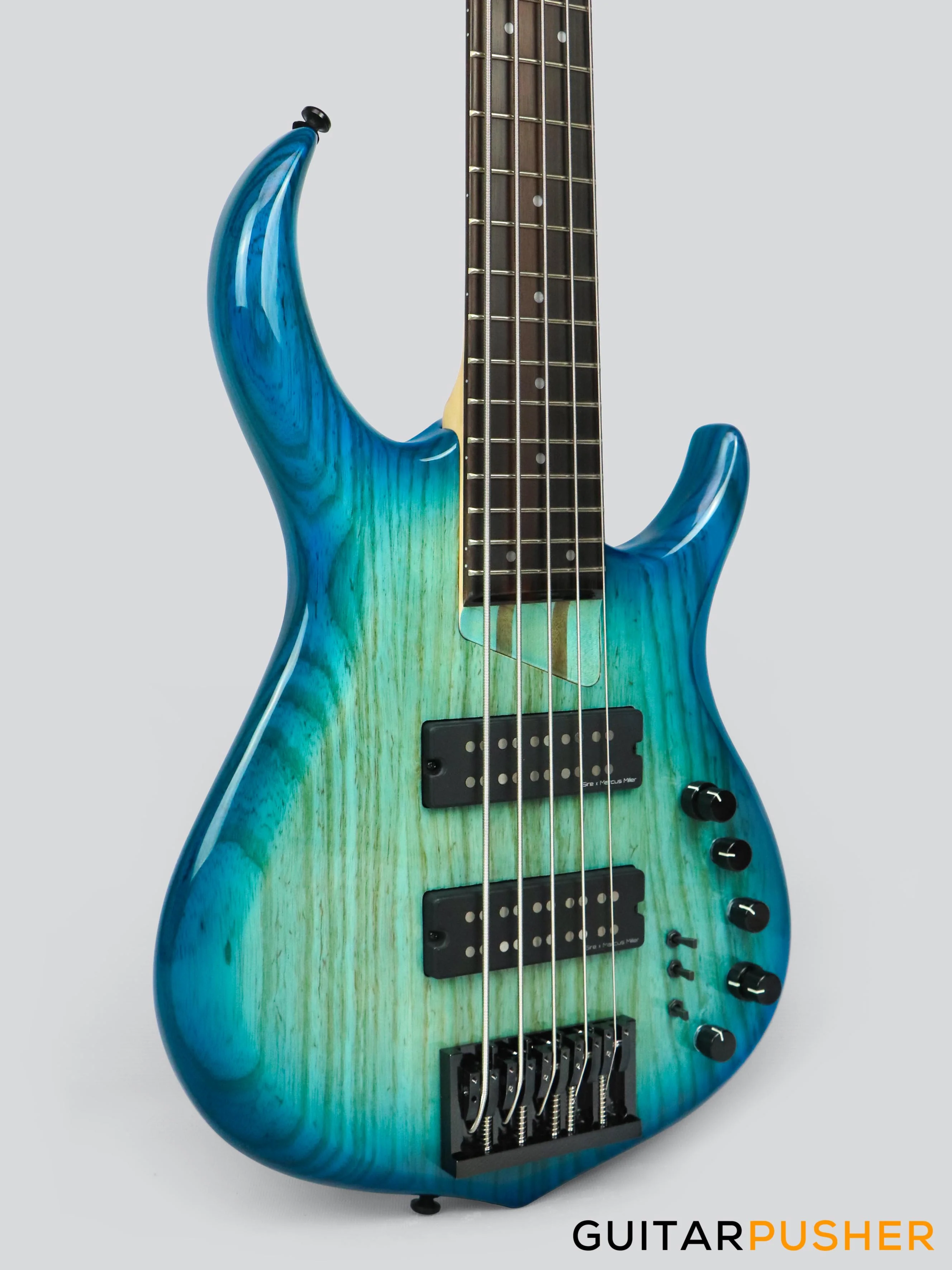 Sire M7 Alder 5-String Bass (2nd gen) with Premium Gig Bag - Transblue Satin - Image 6