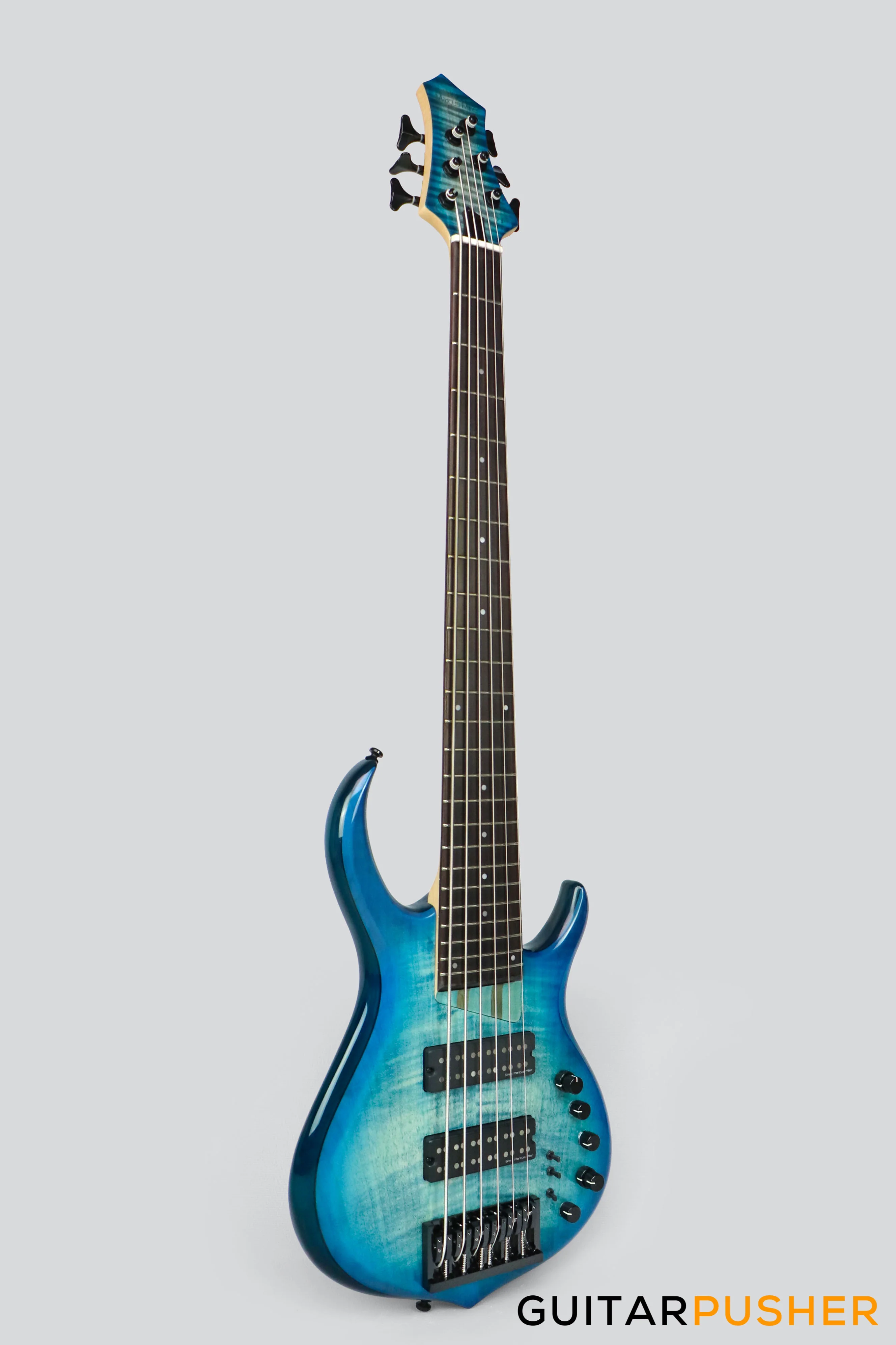Sire M7 Alder 6-String Bass with Premium Gig Bag - Transblue - Image 3