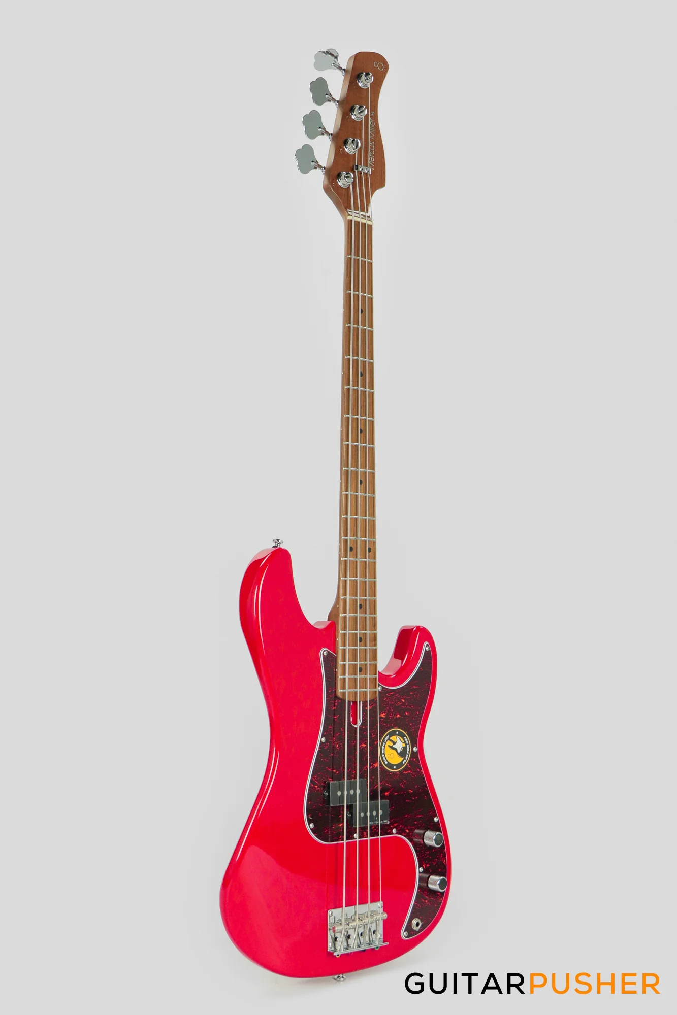 Sire P5 Alder 4-String Bass Guitar with Premium Gig Bag - Dark Red (2023) - Image 3