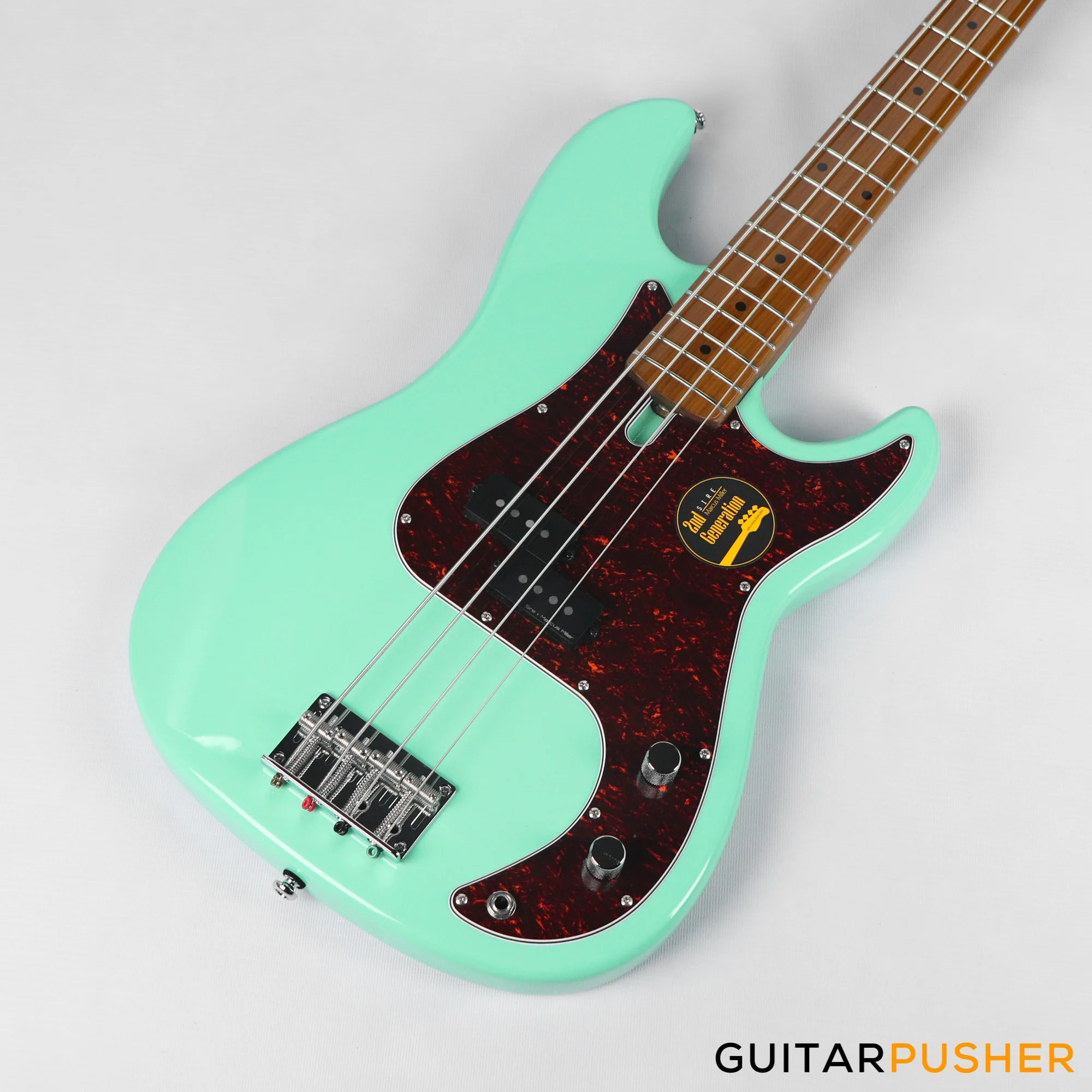 Sire P5 Alder 4-String Bass Guitar with Premium Gig Bag - Mild Green (2023) - Image 11