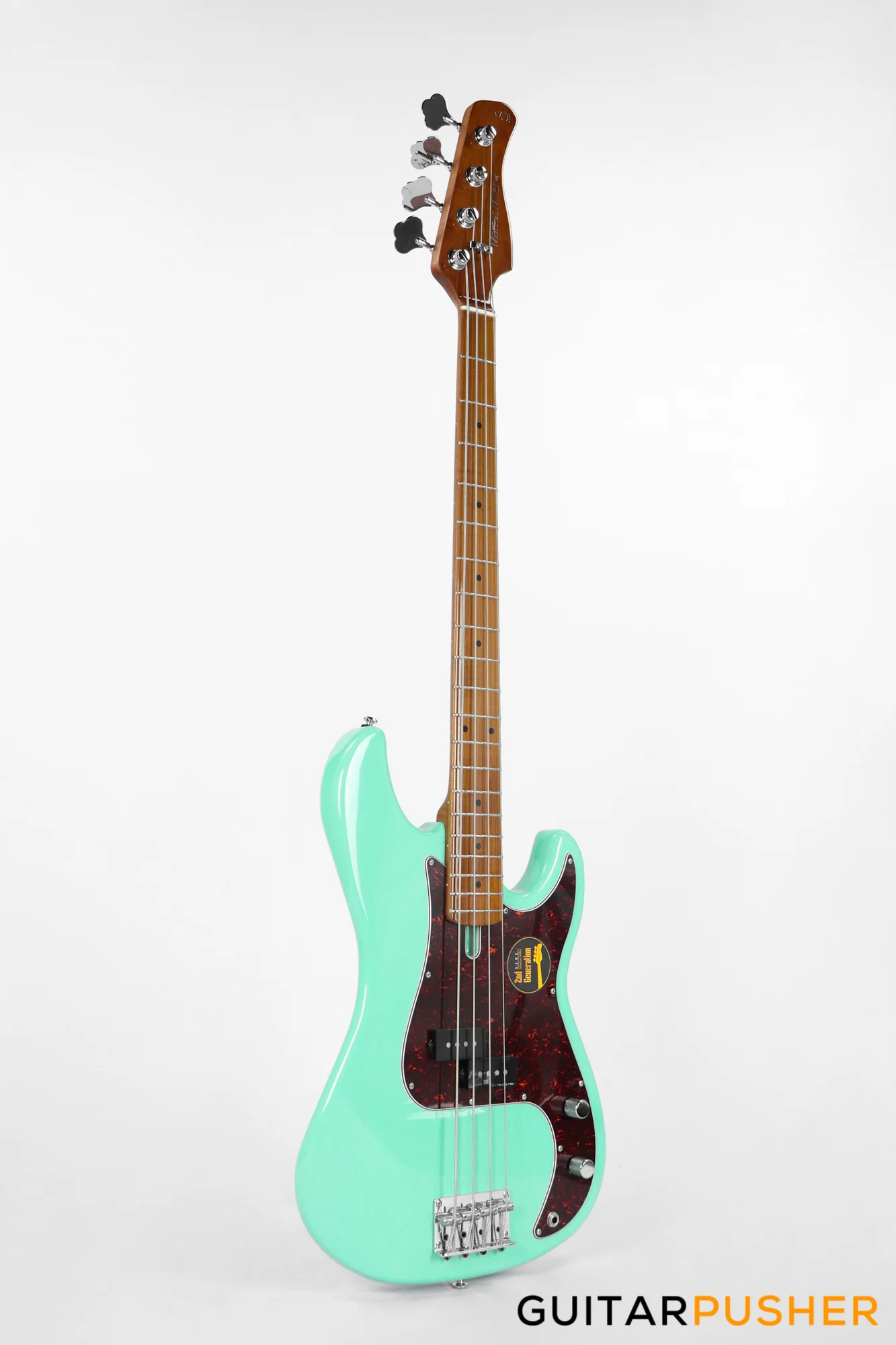 Sire P5 Alder 4-String Bass Guitar with Premium Gig Bag - Mild Green (2023) - Image 4