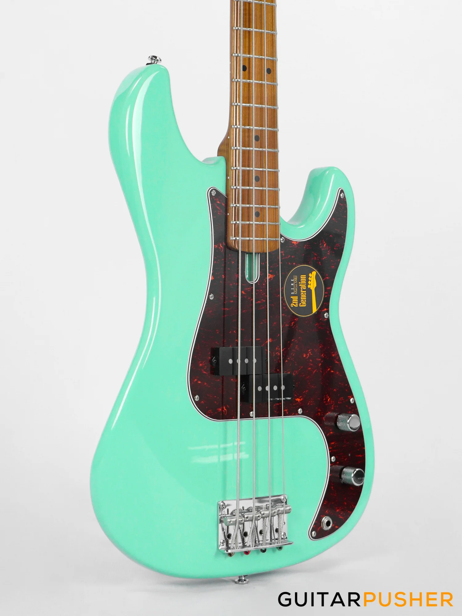 Sire P5 Alder 4-String Bass Guitar with Premium Gig Bag - Mild Green (2023) - Image 5